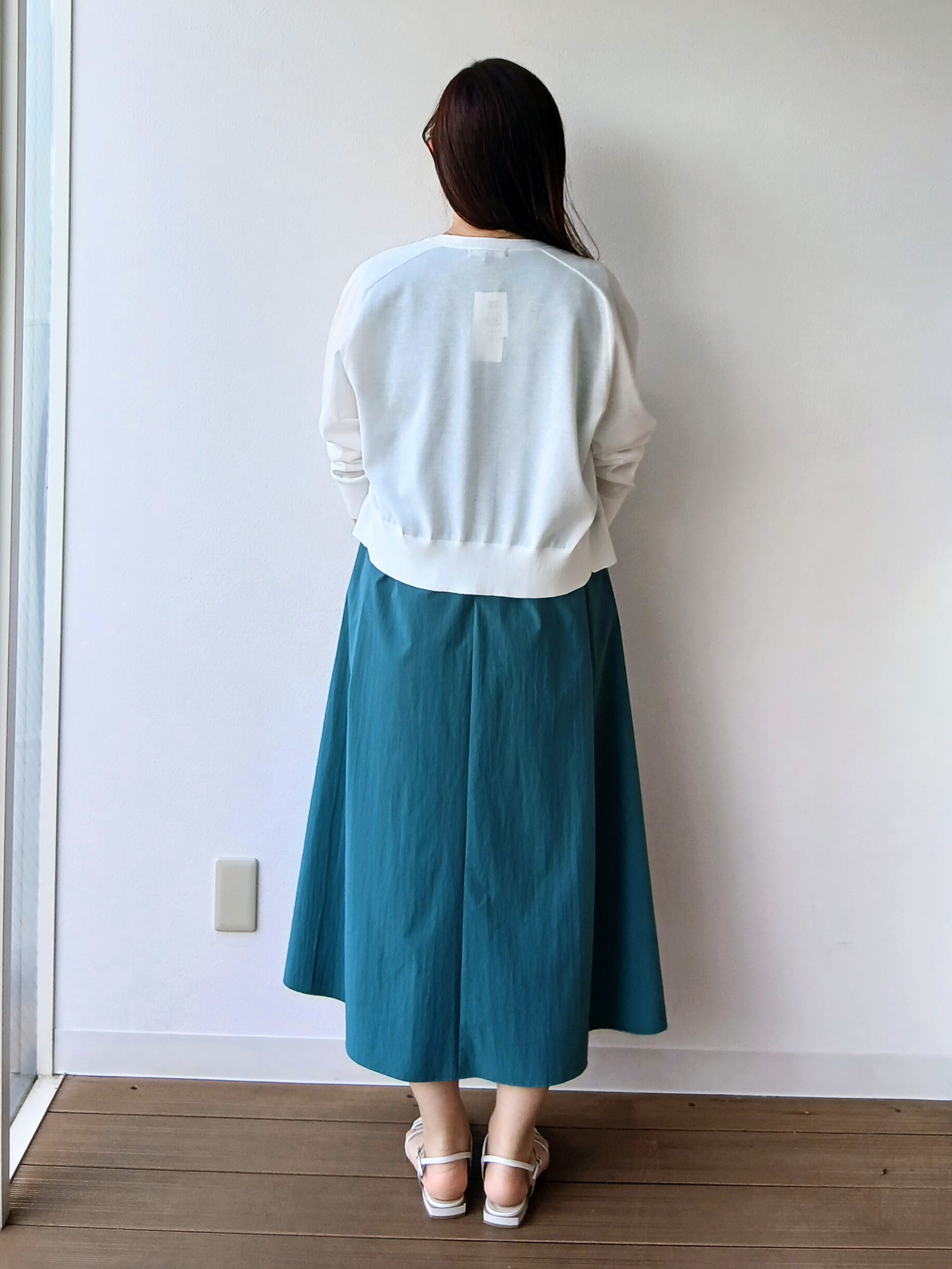 なみきさんの「UNTITLED｜【残暑も快適/接触冷感/UVカット/吸水速乾】Aラインロングワンピース」を使ったコーディネート