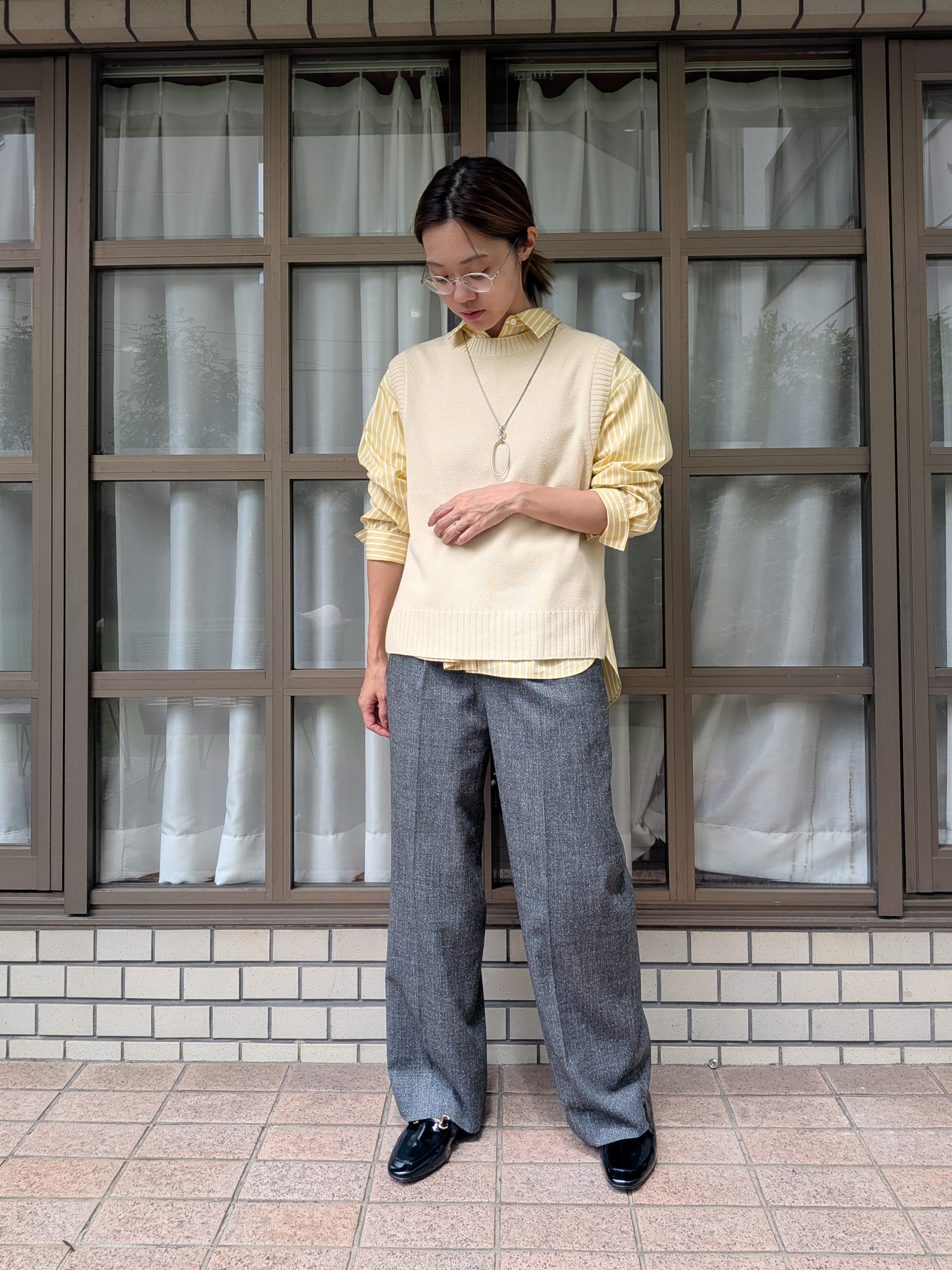 Aさんの「UNTITLED｜【6色展開/コットン100】カラーベーシックシャツ」を使ったコーディネート