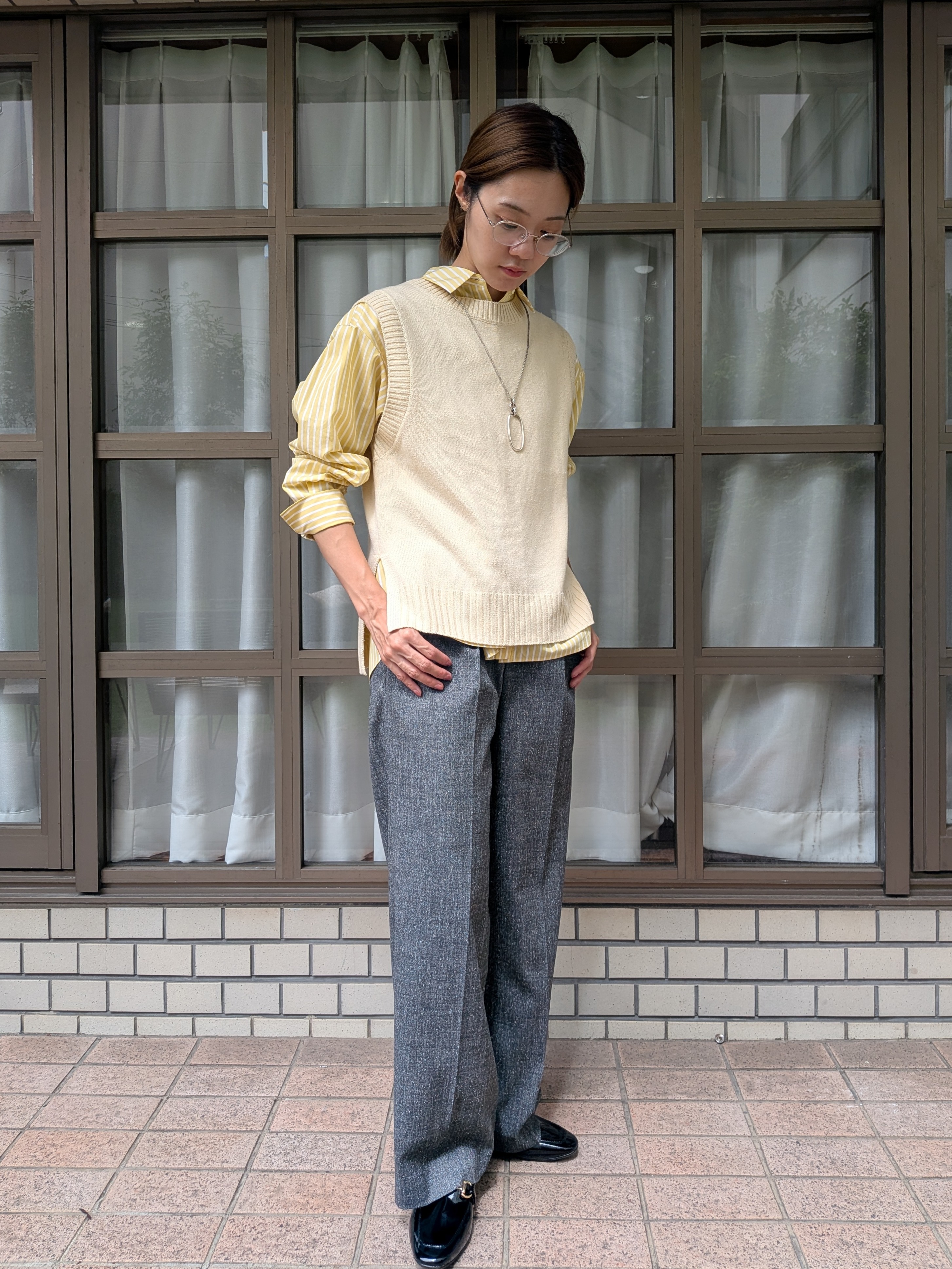 Aさんの「UNTITLED｜【6色展開/コットン100】カラーベーシックシャツ」を使ったコーディネート