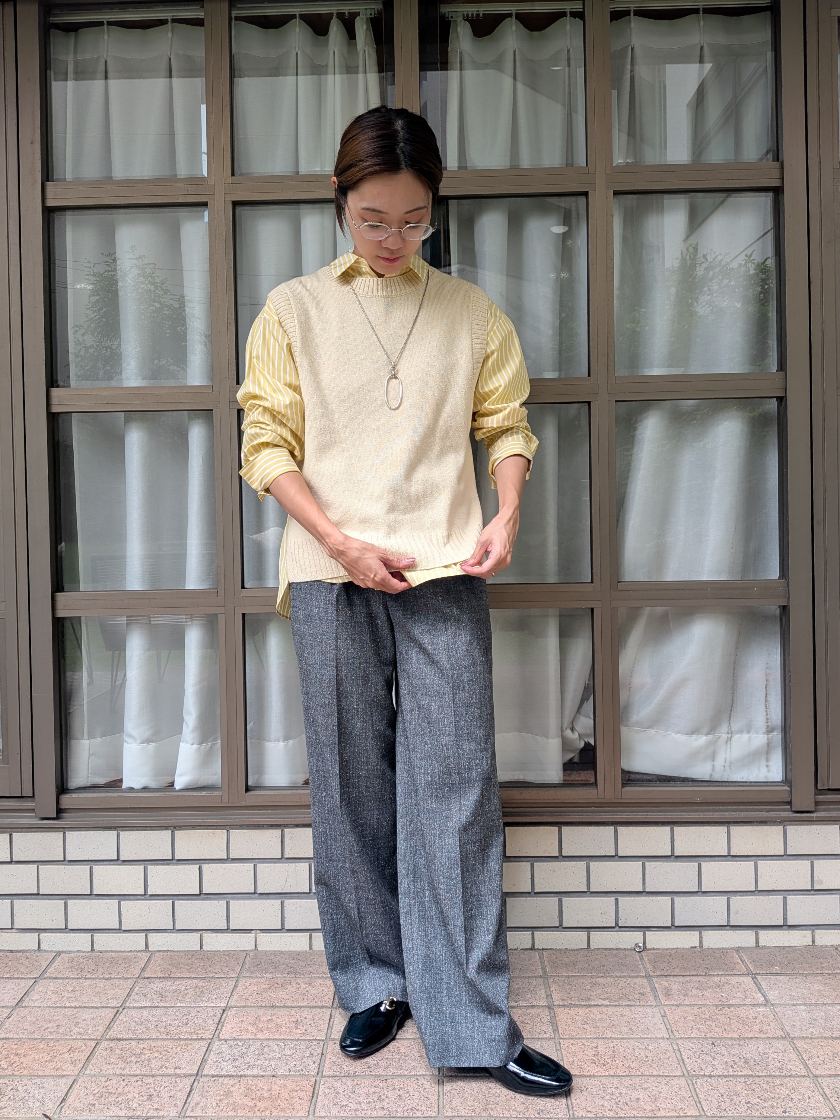 Aさんの「UNTITLED｜【6色展開/コットン100】カラーベーシックシャツ」を使ったコーディネート
