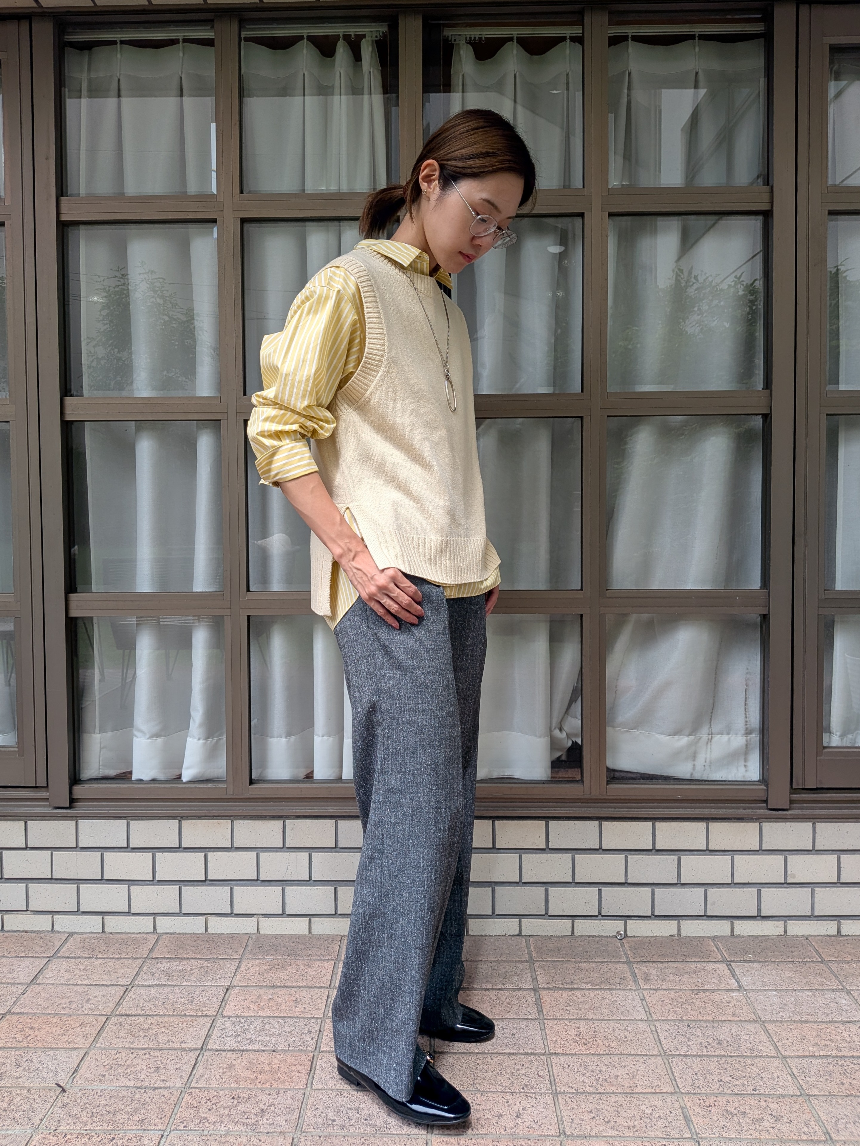Aさんの「UNTITLED｜【6色展開/コットン100】カラーベーシックシャツ」を使ったコーディネート