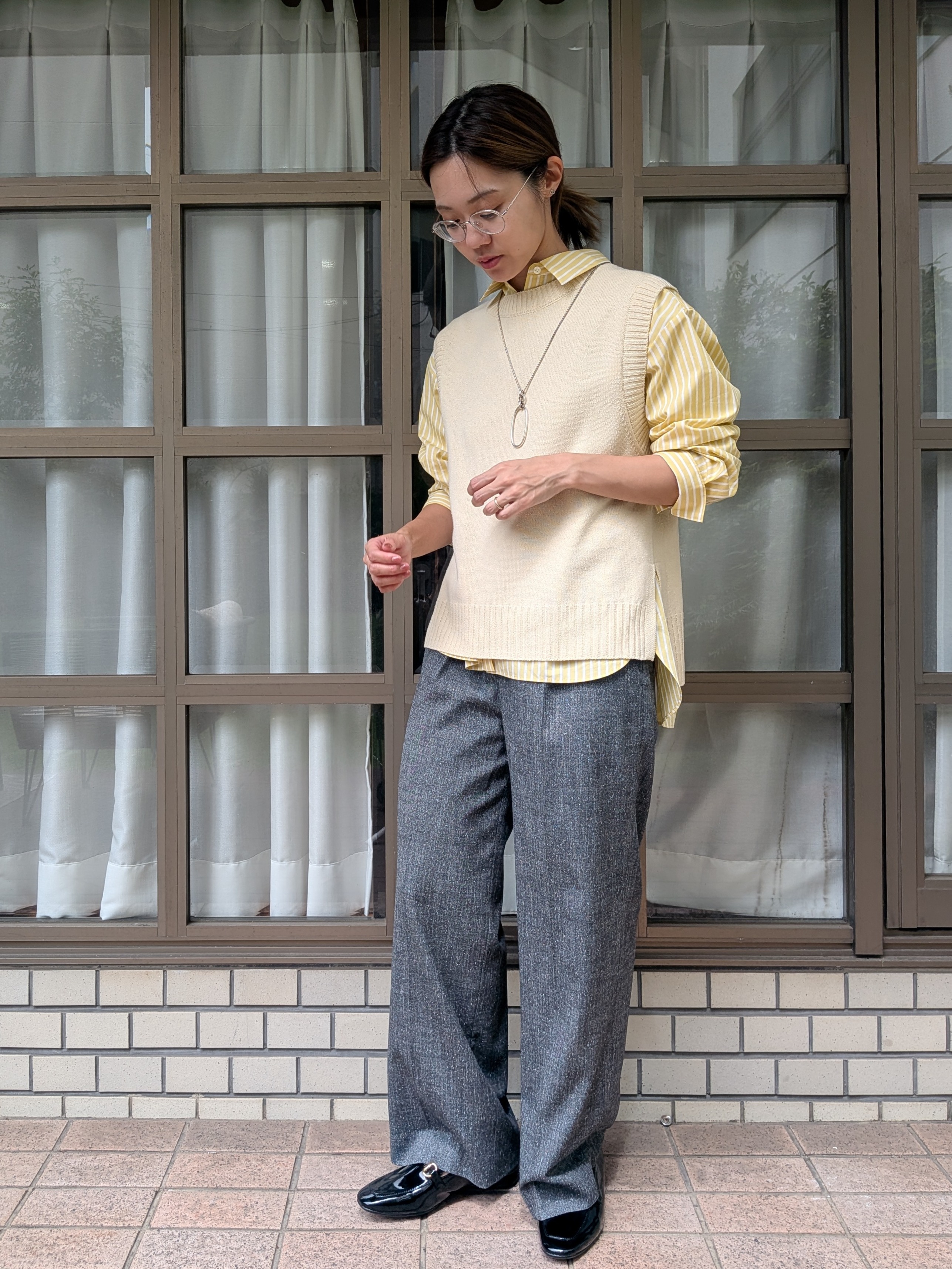Aさんの「UNTITLED｜【6色展開/コットン100】カラーベーシックシャツ」を使ったコーディネート
