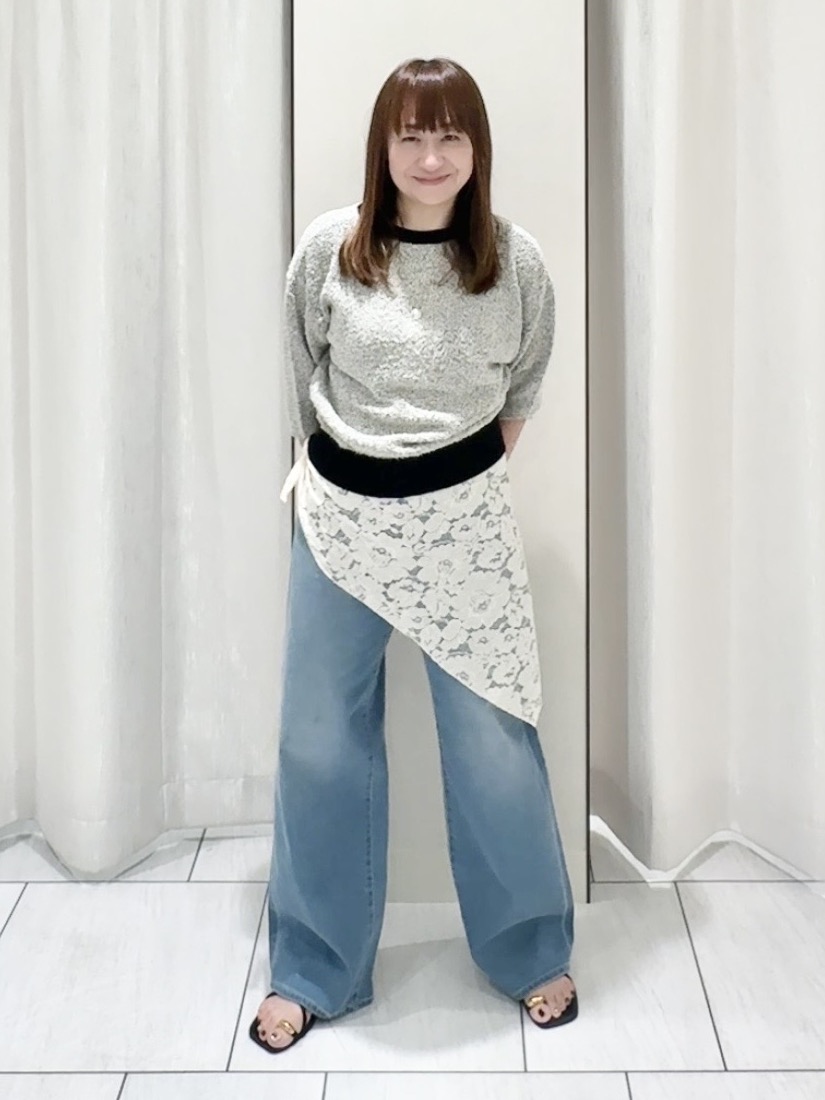 ʏᴜᴋɪᴋᴏさんの「UNTITLED｜【ジャケットライク/前後2WAY】コットン混カールプルオーバー」を使ったコーディネート