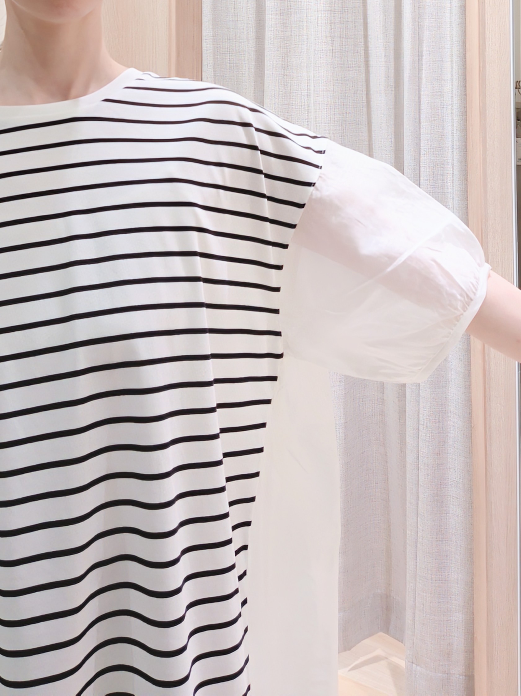 Yuiさんの「grove｜【UVカット】体型カバー叶う、バックプリーツTシャツ」を使ったコーディネート