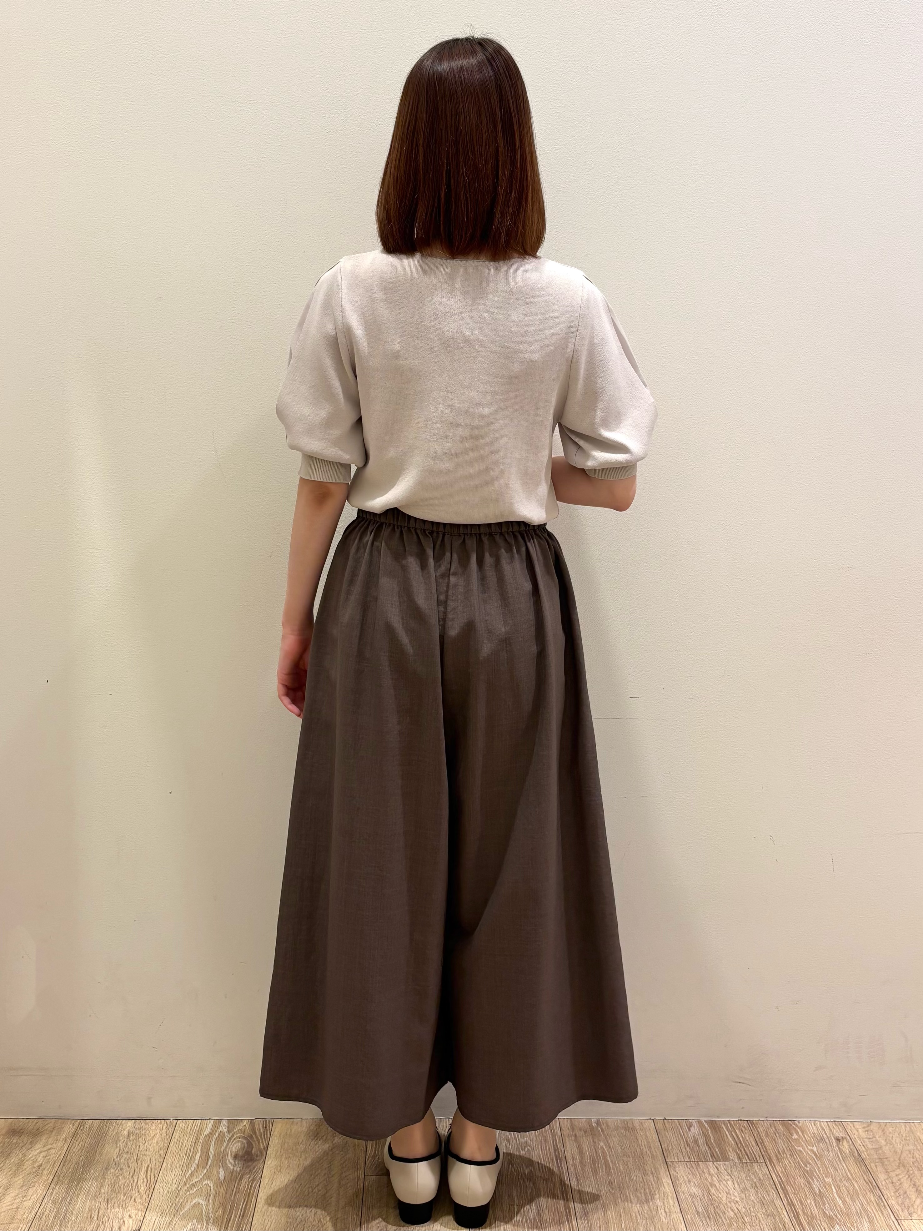 honamiさんの「index｜【接触冷感／UVケア】クールタッチラップスリーブニット《洗濯機OK／XS～3L／9col》」を使ったコーディネート