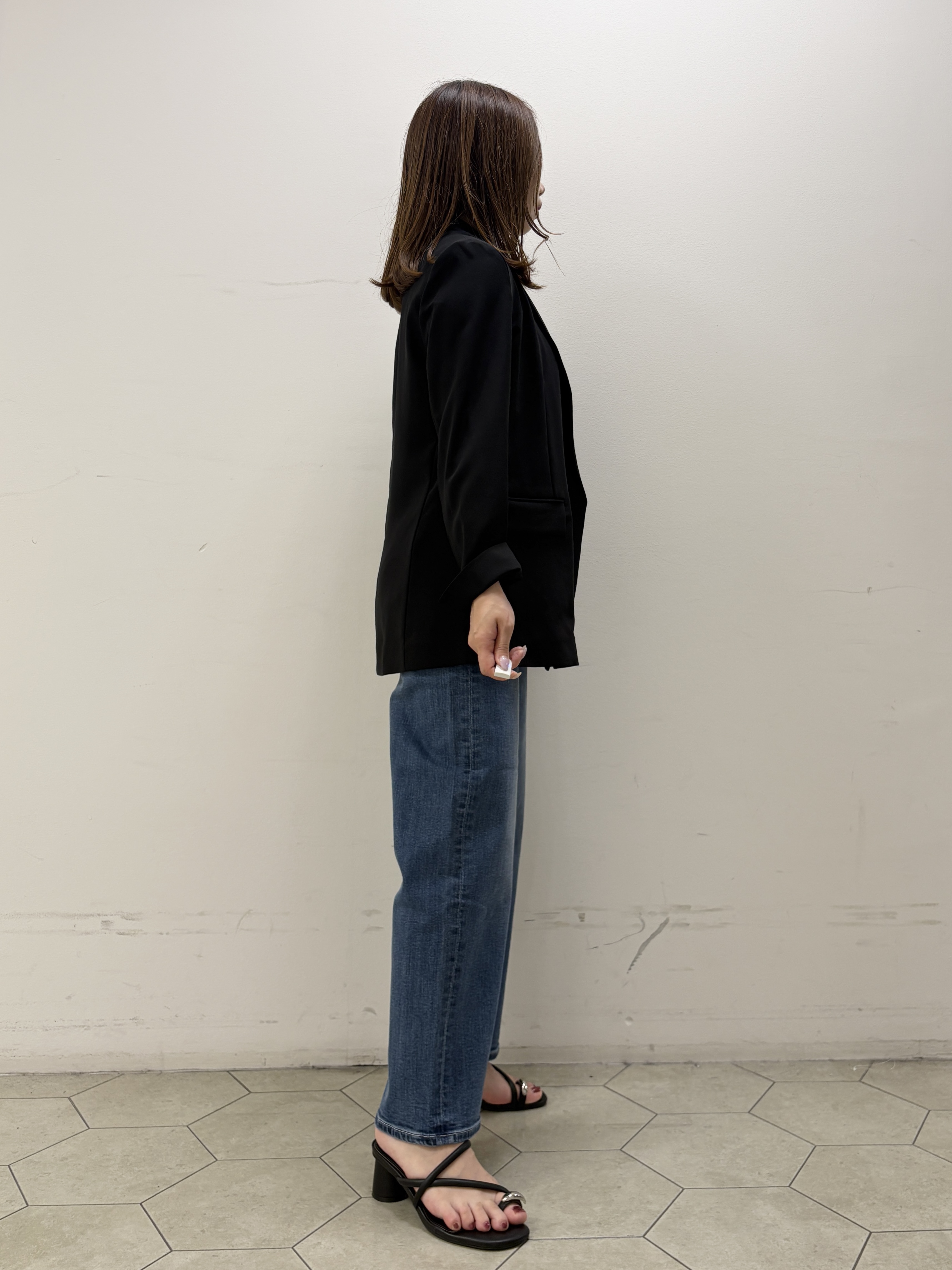 kahoさんの「INDIVI｜【初秋/UVケア/着る日傘】ダブルジャケット」を使ったコーディネート