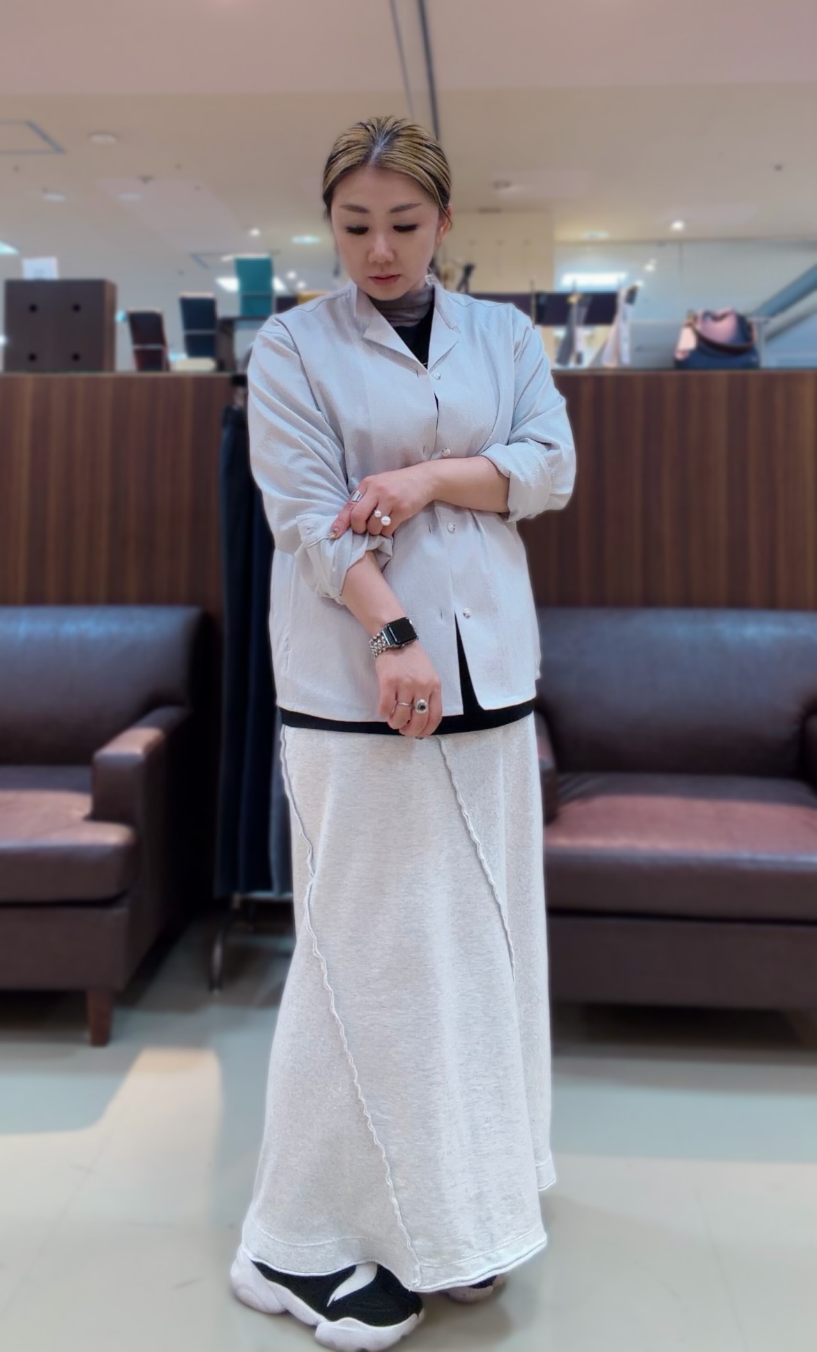 735さんの「TAKEO KIKUCHI｜【撥水・洗える・シワになりにくい】 リランチェ（R） シャツ」を使ったコーディネート