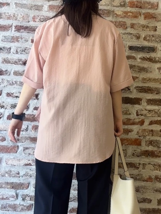 tokiさんの「THE SHOP TK｜【M-XL/秋始めにちょうどいい】細見え5分袖Wポケットシャツ」を使ったコーディネート