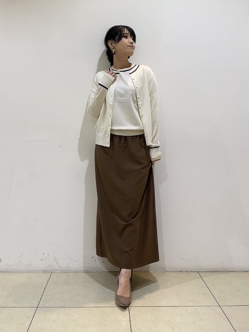 watanabeさんの「UNTITLED｜【アンサンブル可能/秋羽織り】コンパクトニットカーディガン」を使ったコーディネート