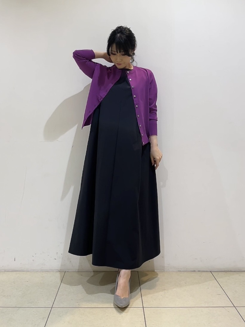 watanabeさんの「UNTITLED｜【アンサンブル可能/秋羽織り】コンパクトニットカーディガン」を使ったコーディネート
