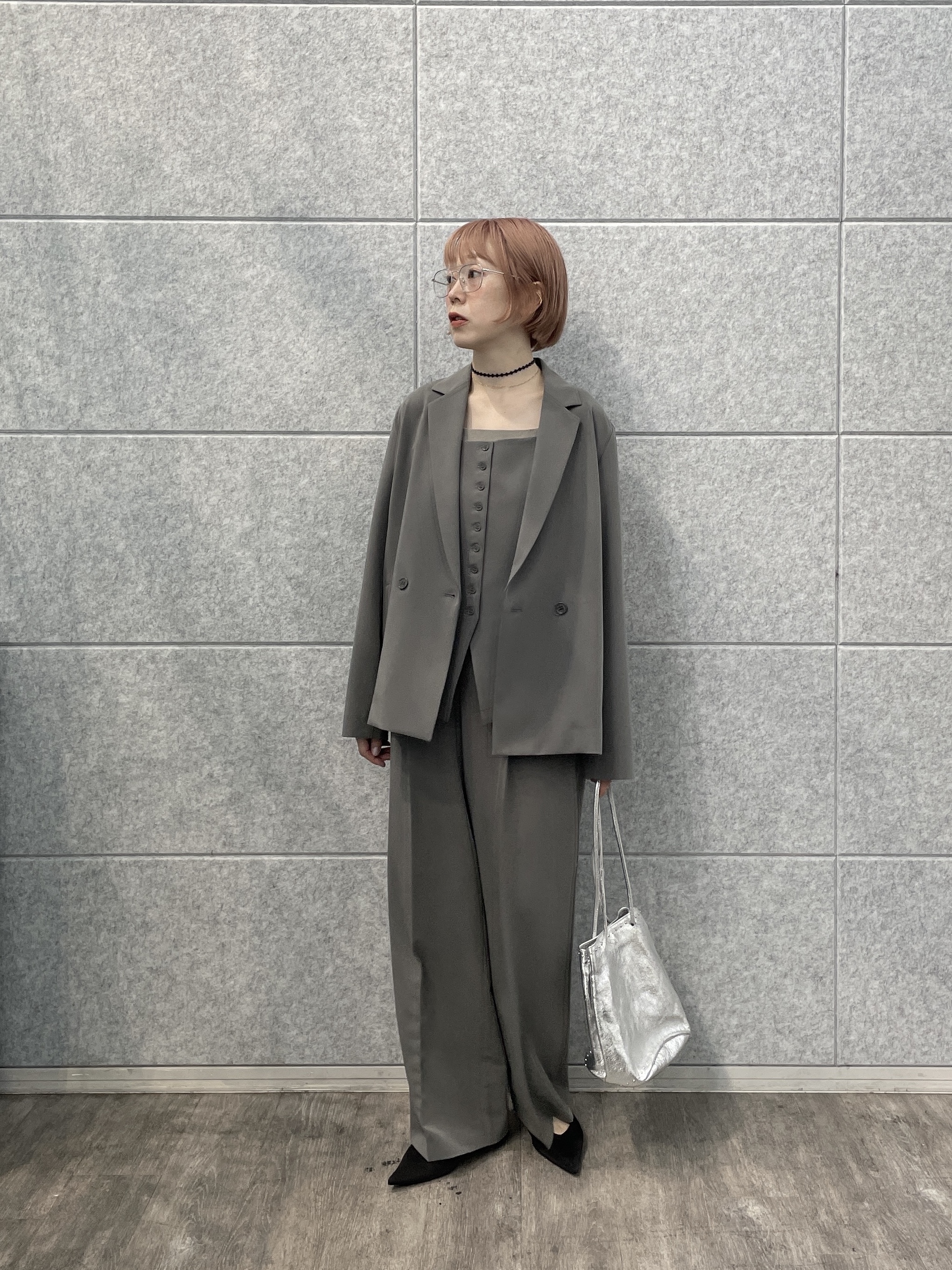 mikuさんの「INDIVI｜Comfy Set Up｜キャミジレ【セットアップ対応／通勤／カセット服】」を使ったコーディネート