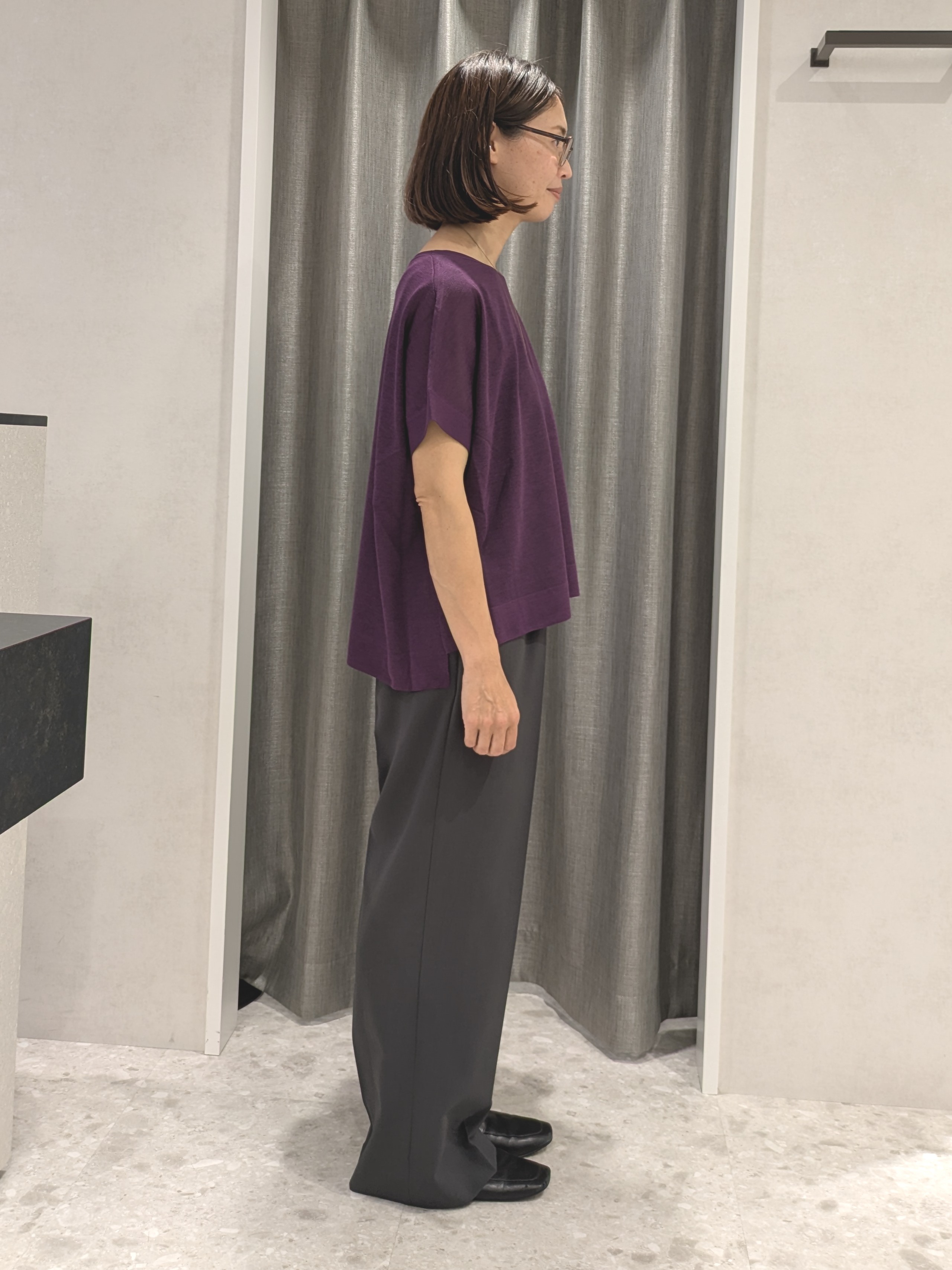 yukariさんの「UNTITLED｜【アンサンブル可/秋羽織り/シアー】前後2WAYカーディガン」を使ったコーディネート