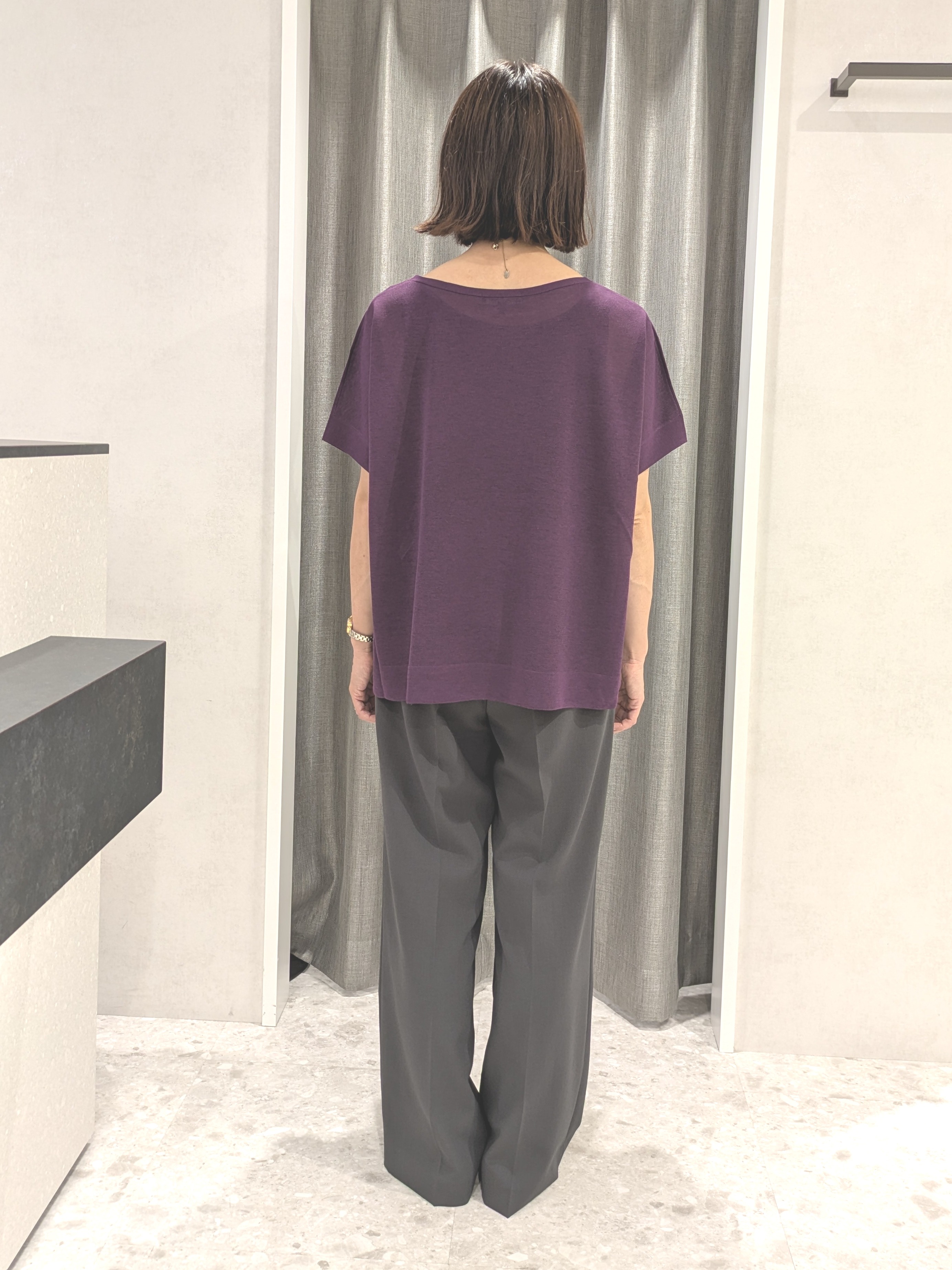 yukariさんの「UNTITLED｜【アンサンブル可/秋羽織り/シアー】前後2WAYカーディガン」を使ったコーディネート