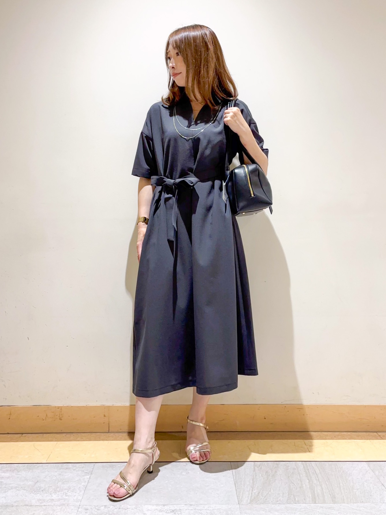 sattoさんの「UNTITLED｜【初秋も活躍/UVカット/接触冷感】エアリークールワンピース」を使ったコーディネート