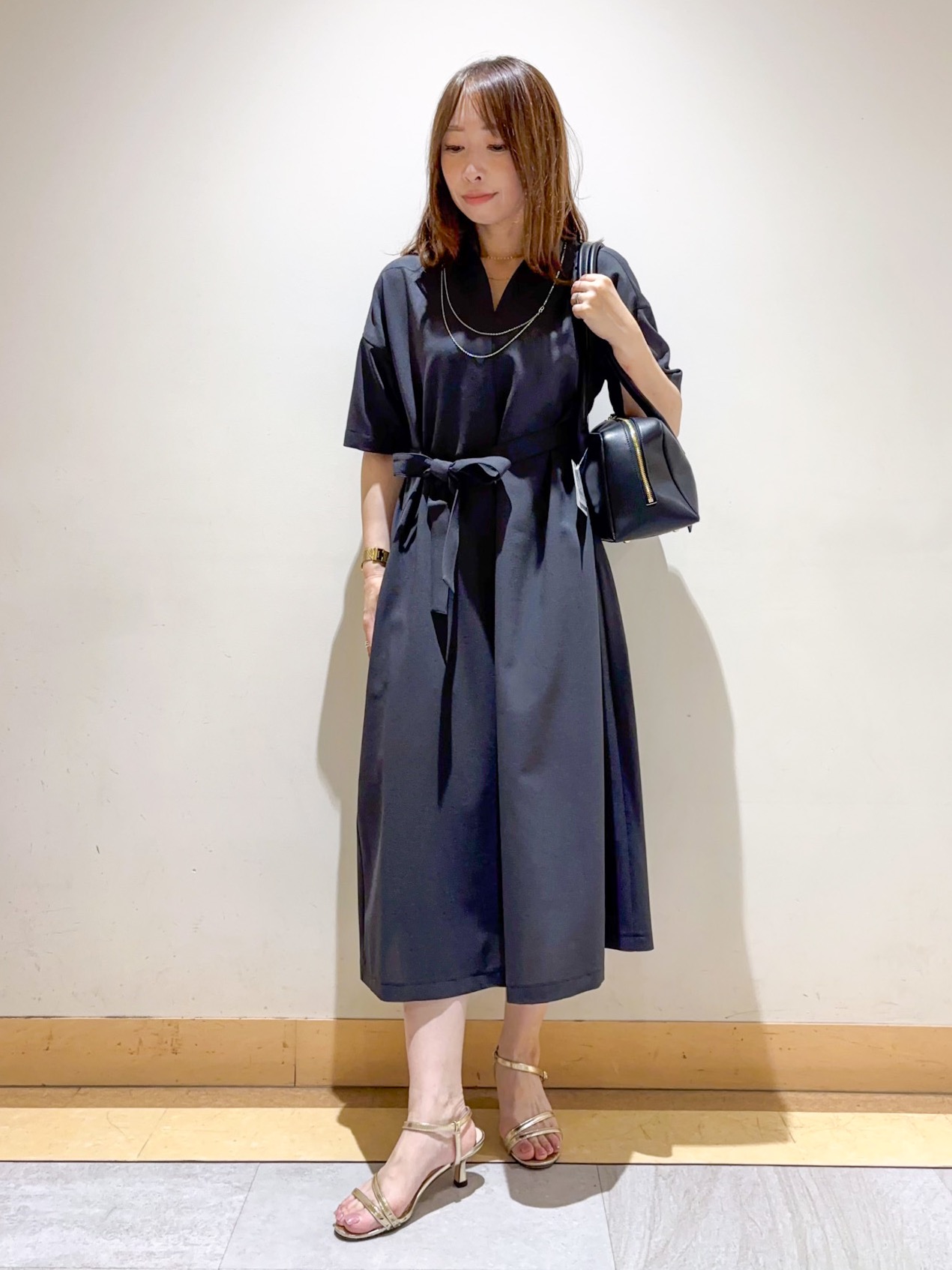 sattoさんの「UNTITLED｜【初秋も活躍/UVカット/接触冷感】エアリークールワンピース」を使ったコーディネート