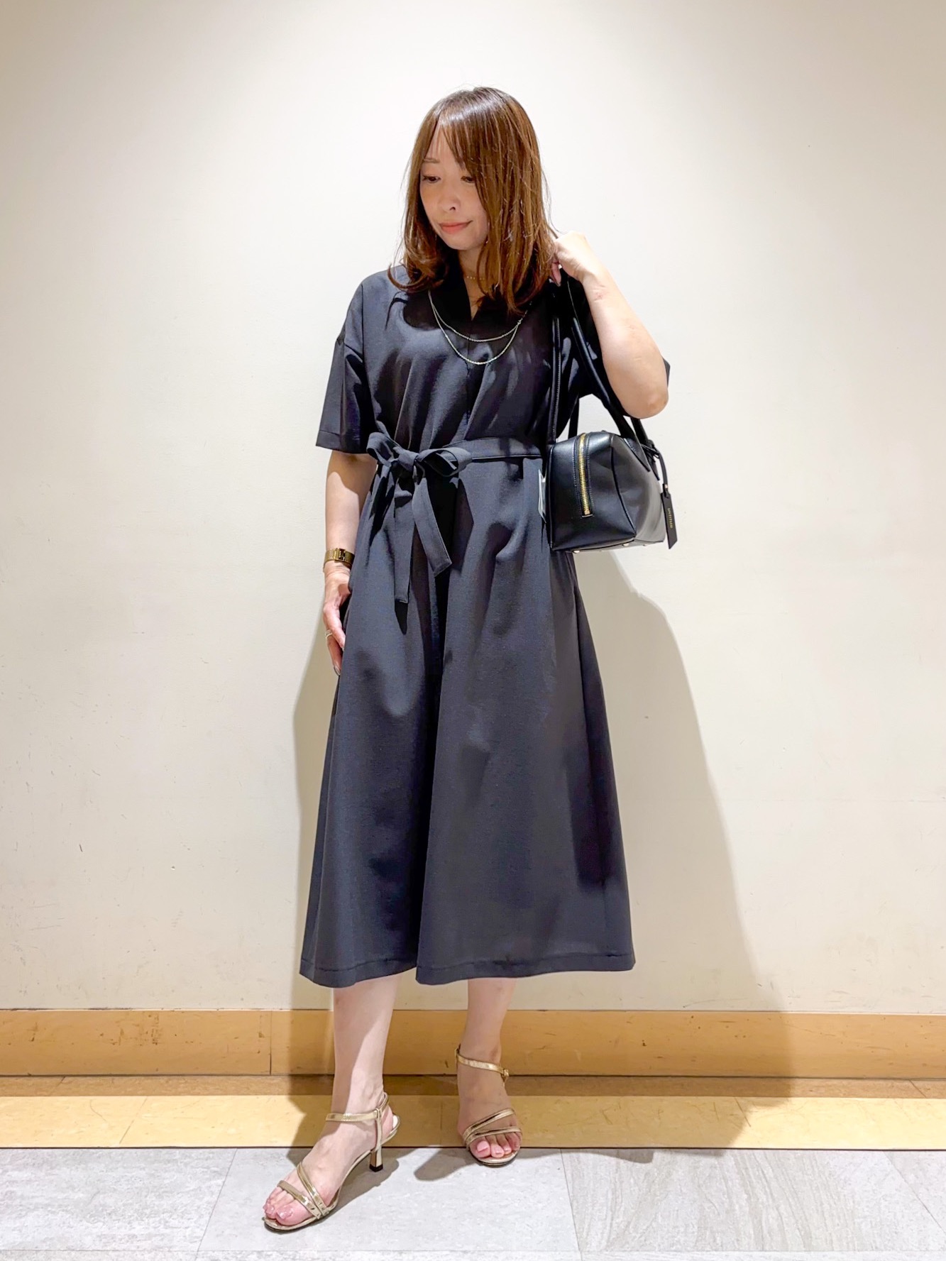 sattoさんの「UNTITLED｜【初秋も活躍/UVカット/接触冷感】エアリークールワンピース」を使ったコーディネート