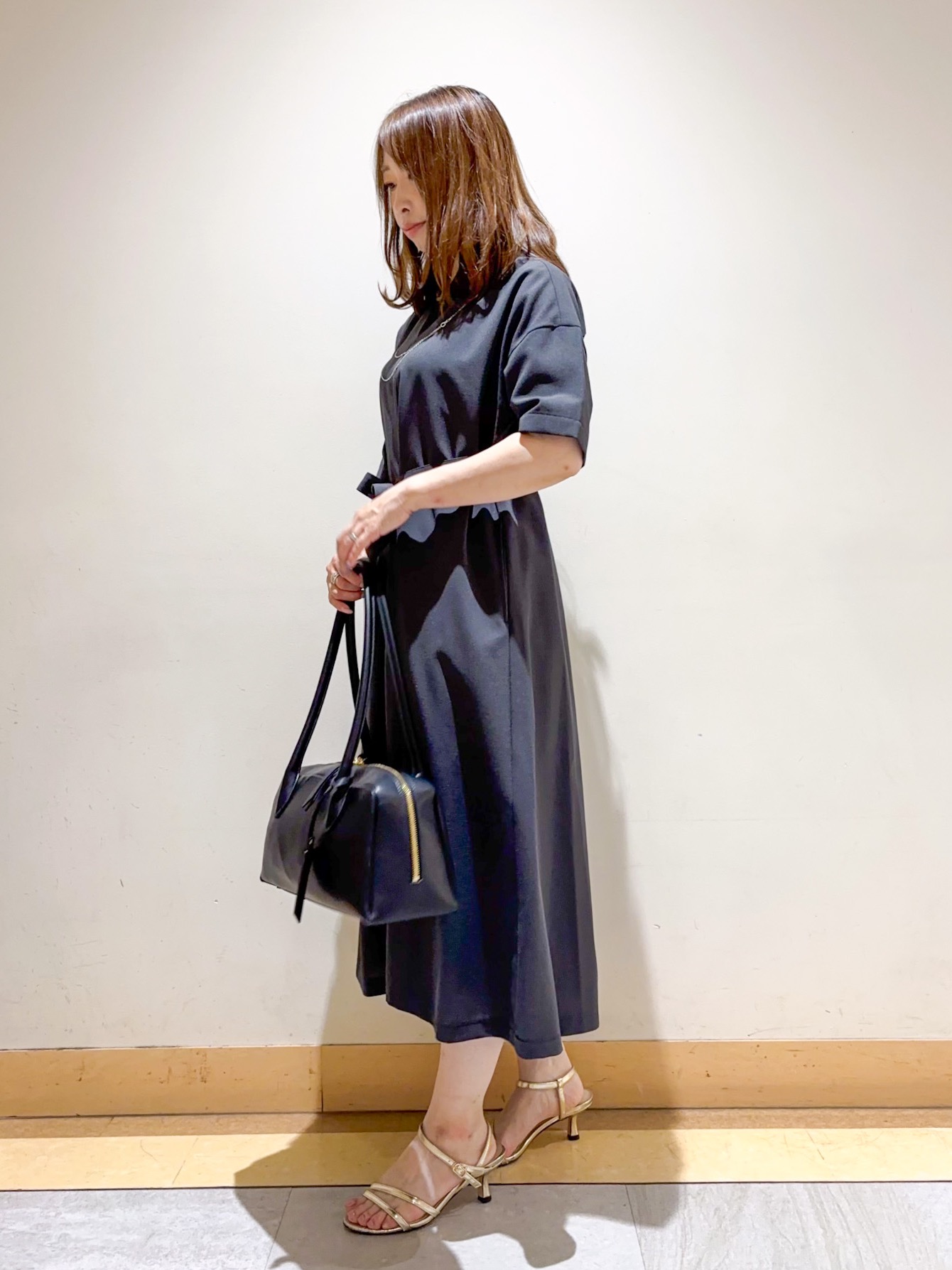 sattoさんの「UNTITLED｜【初秋も活躍/UVカット/接触冷感】エアリークールワンピース」を使ったコーディネート