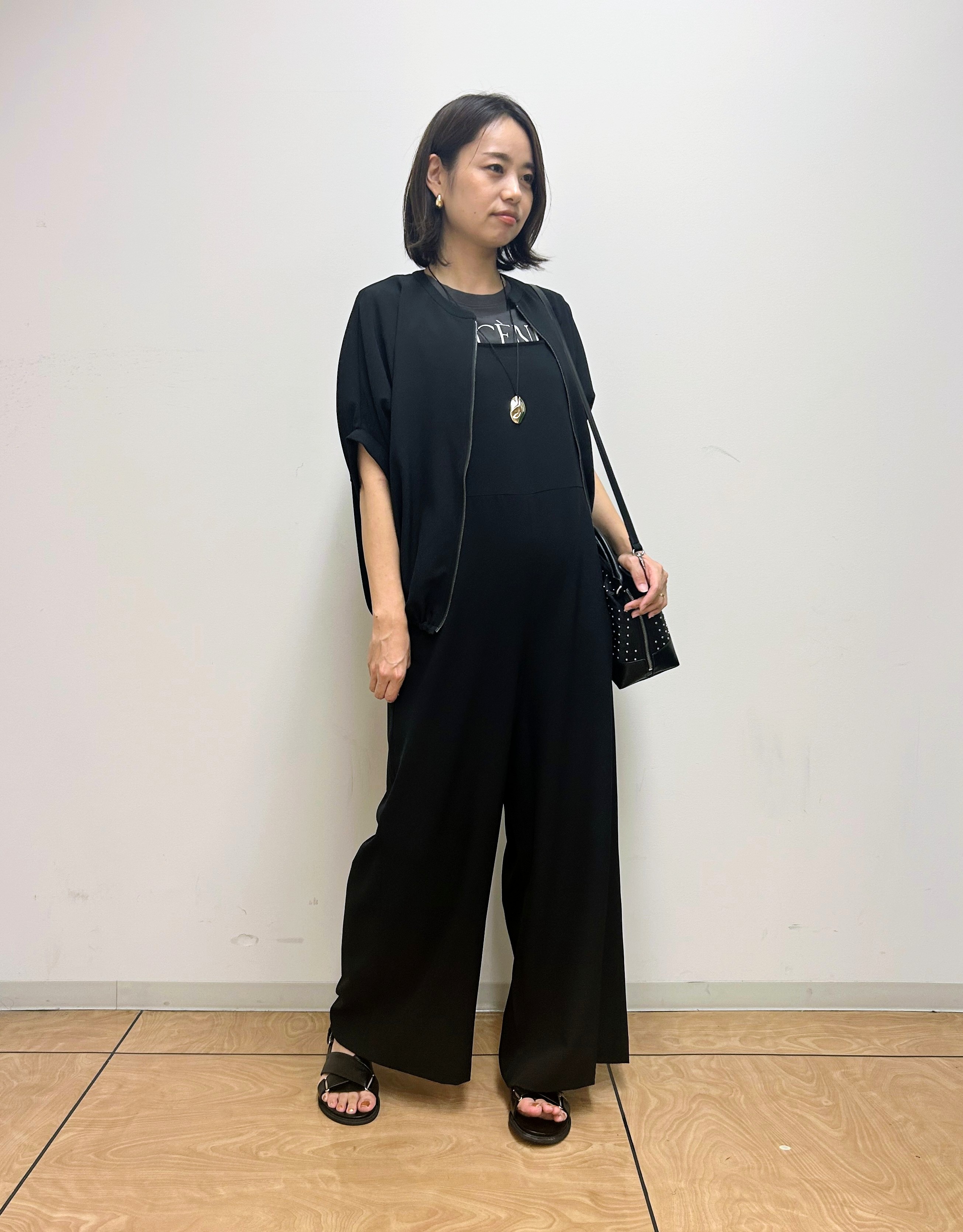 レイさんの「INDIVI｜【秋羽織り/着る日傘】ドルマンフォルムブルゾン」を使ったコーディネート