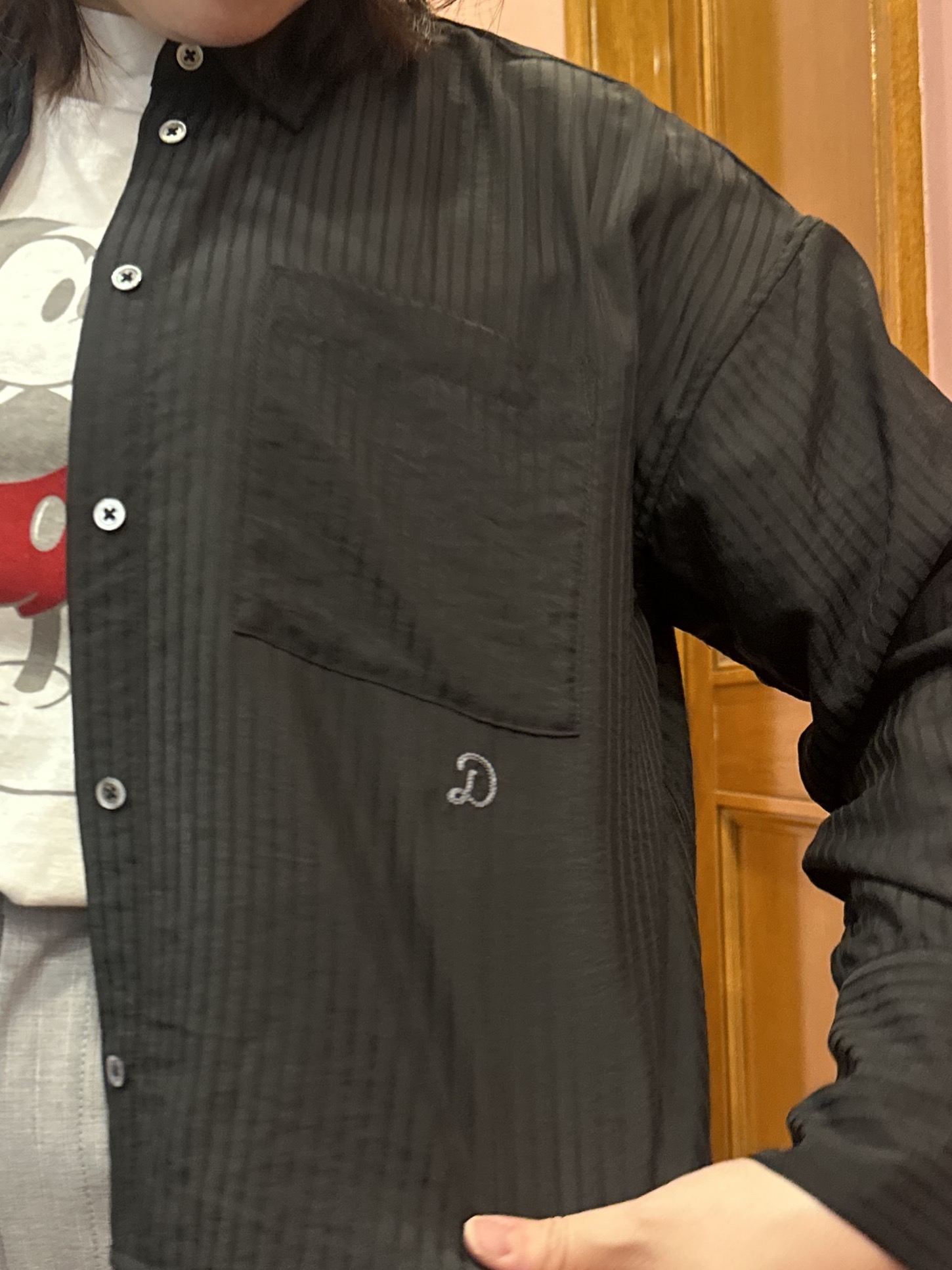 komatsuさんの「DRESSTERIOR｜◆シアーストライプクロップドシャツ」を使ったコーディネート