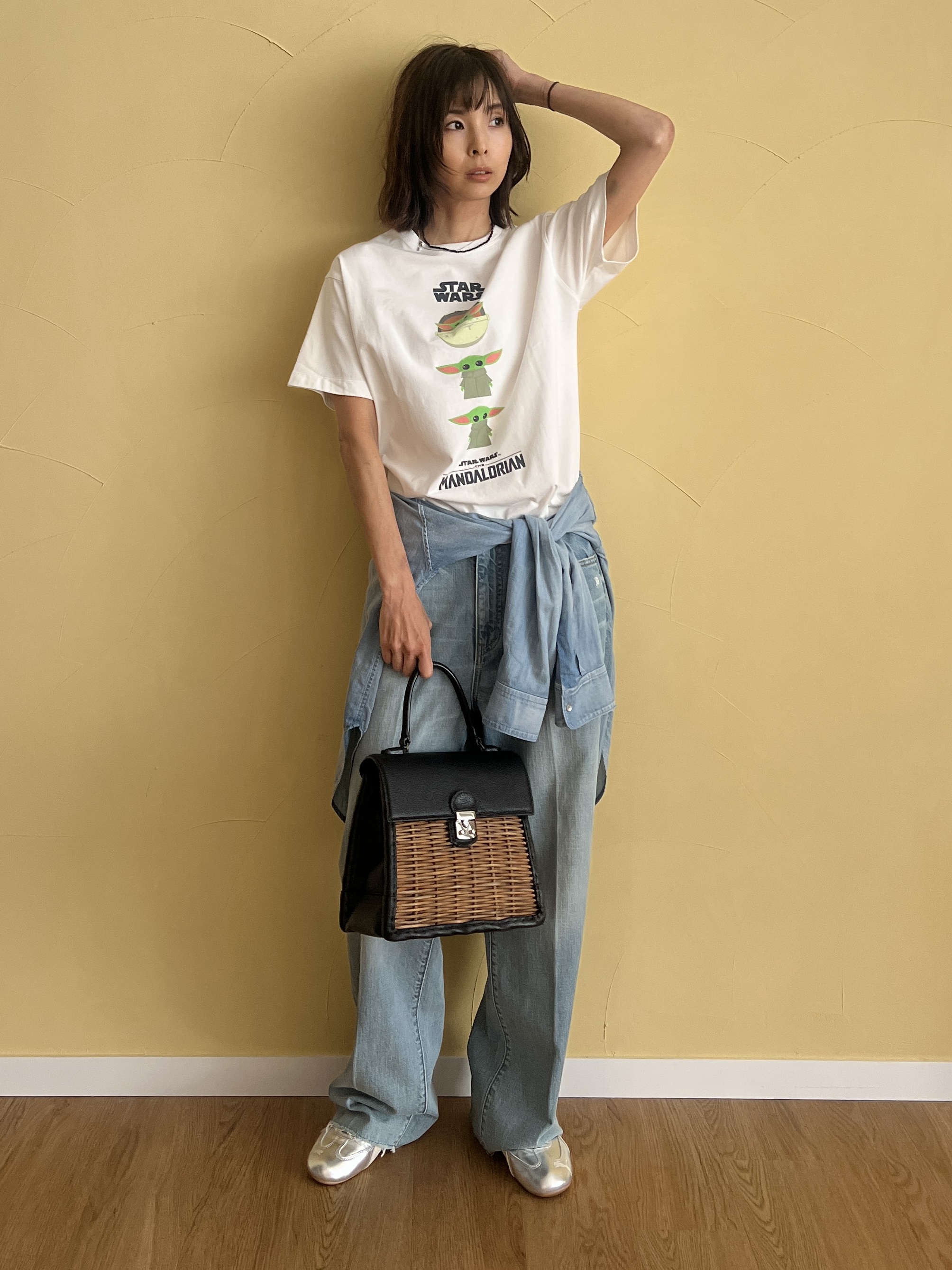 misaさんの「DRESSTERIOR｜STAR WARS グローグ グラフィックTシャツ」を使ったコーディネート