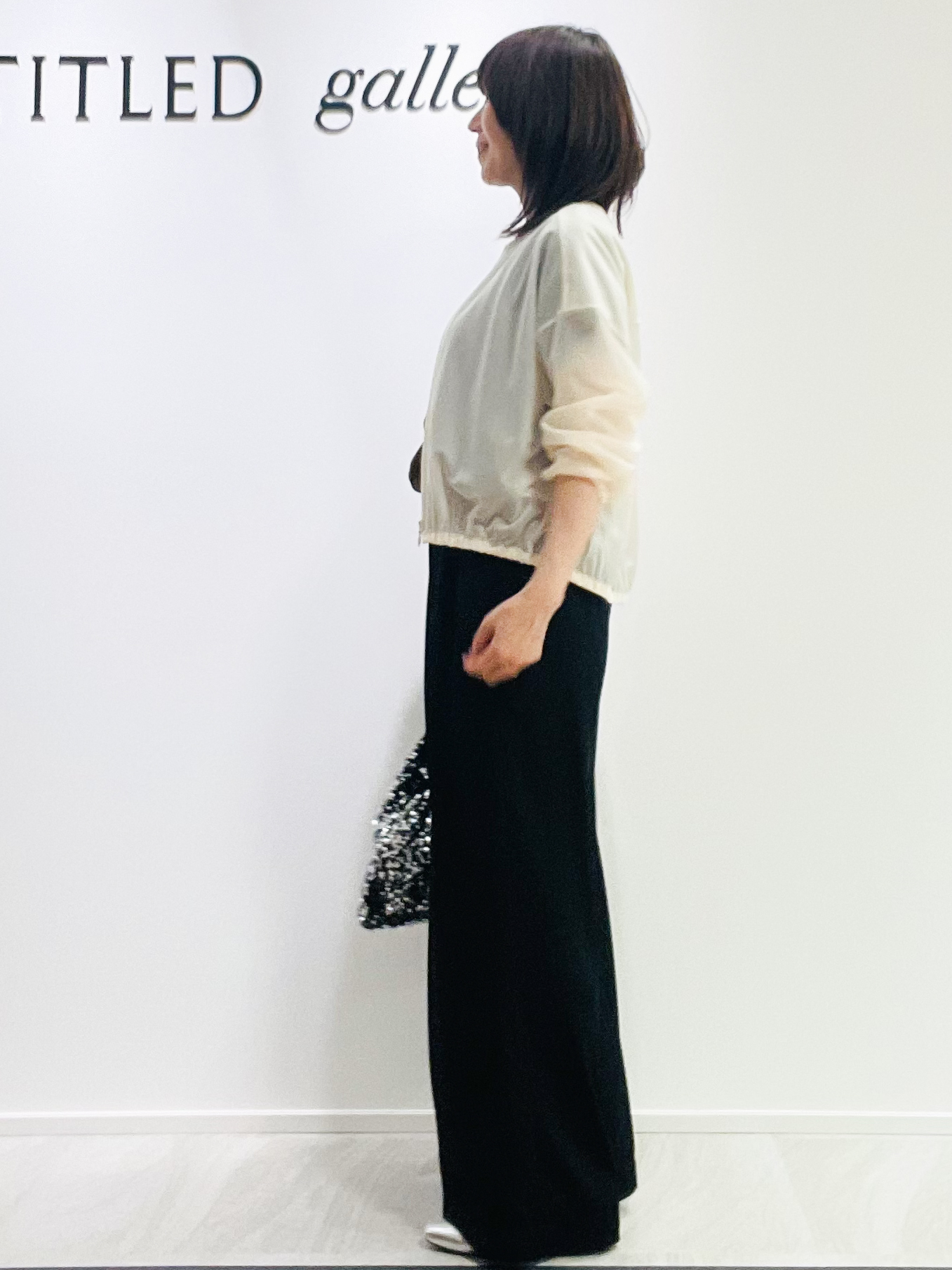 めいさんの「UNTITLED｜【秋羽織り/ジップ】トリコットシアーブラウス」を使ったコーディネート