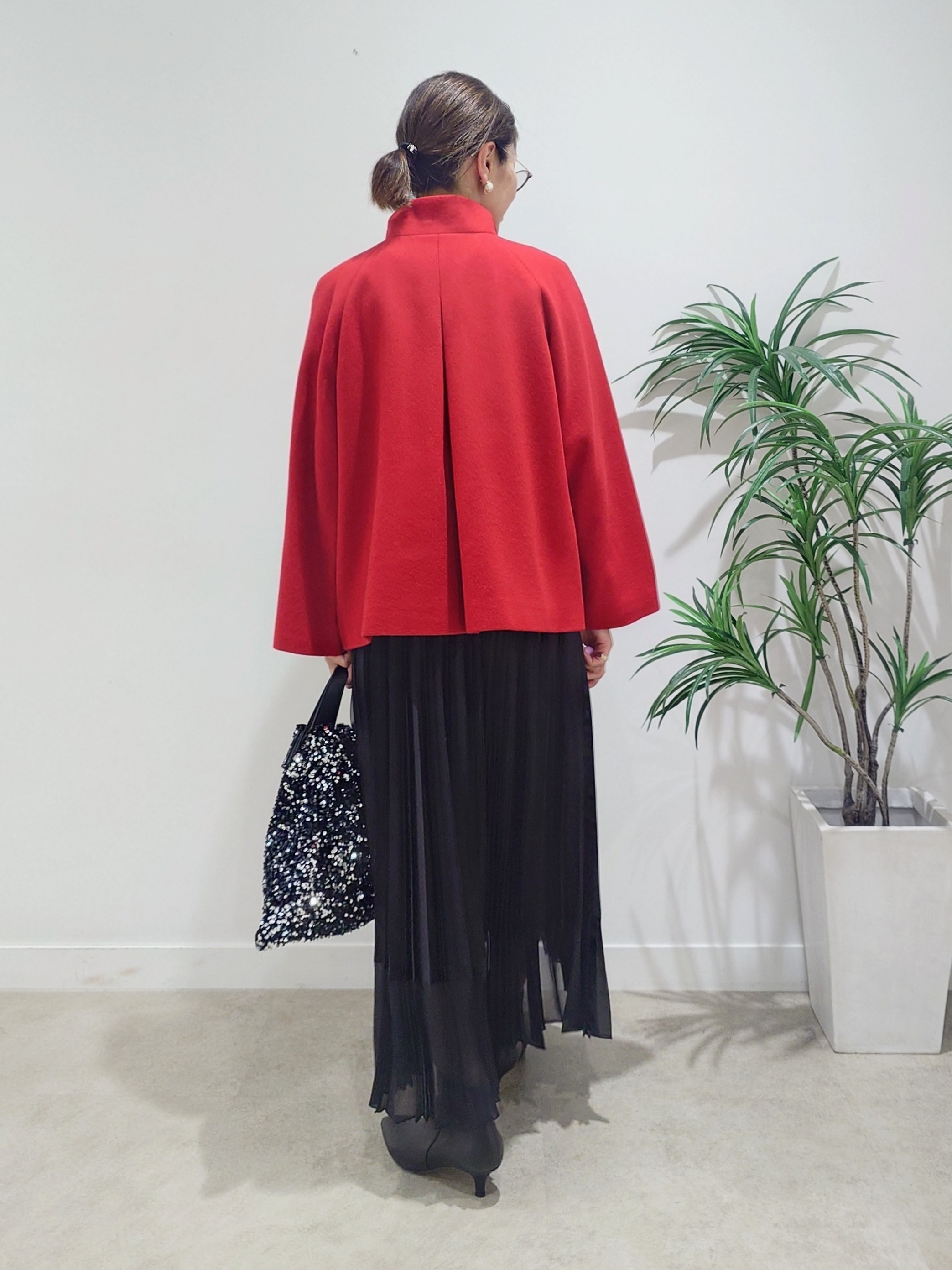 MUTSUKOさんの「UNTITLED｜【軽アウター/ウール100】ウールショートコート」を使ったコーディネート