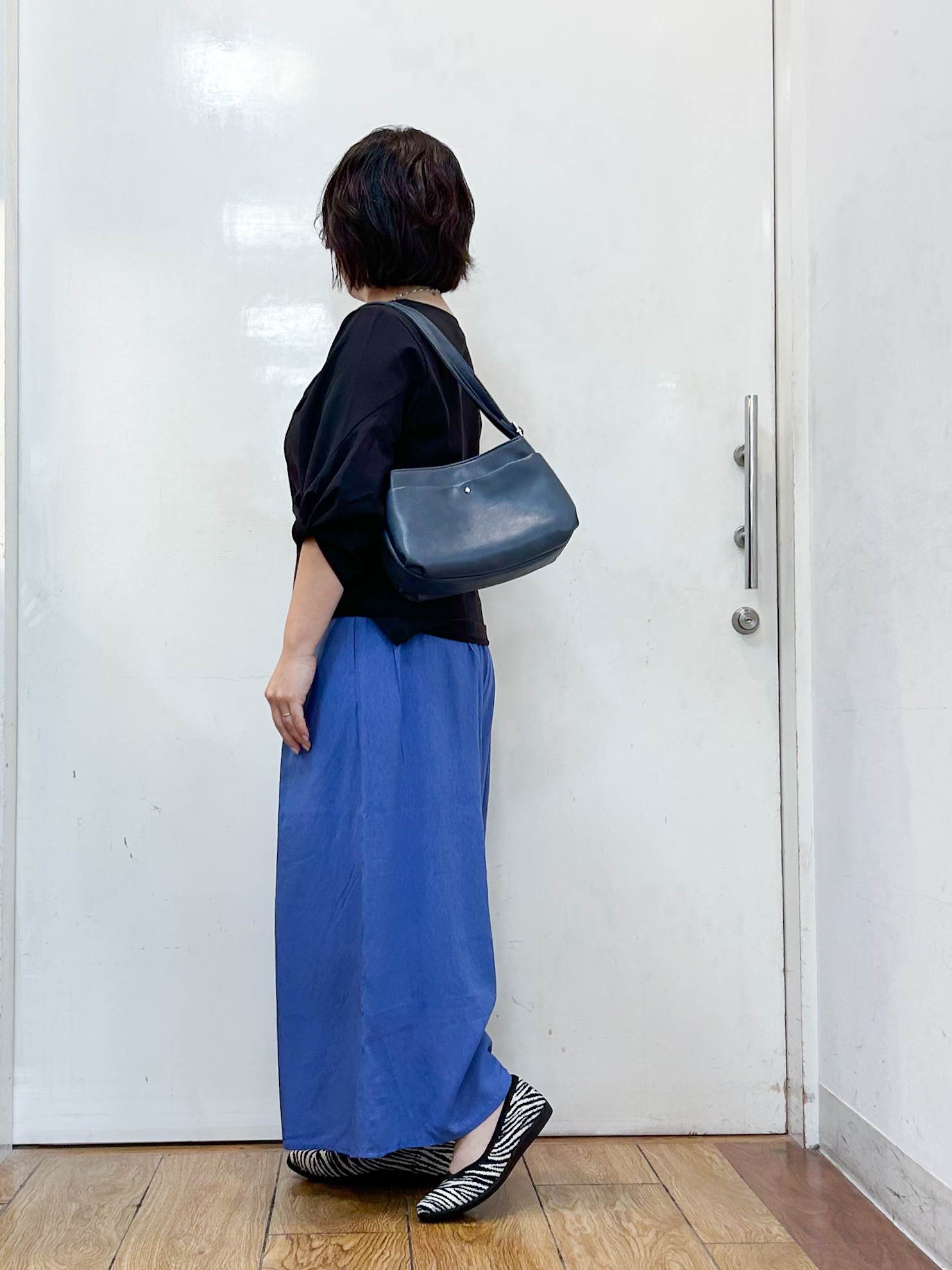 haruさんの「SHOO･LA･RUE｜【S-LL/洗濯機可/二の腕カバー】楽に上品見え ツイストスリーブトップス」を使ったコーディネート