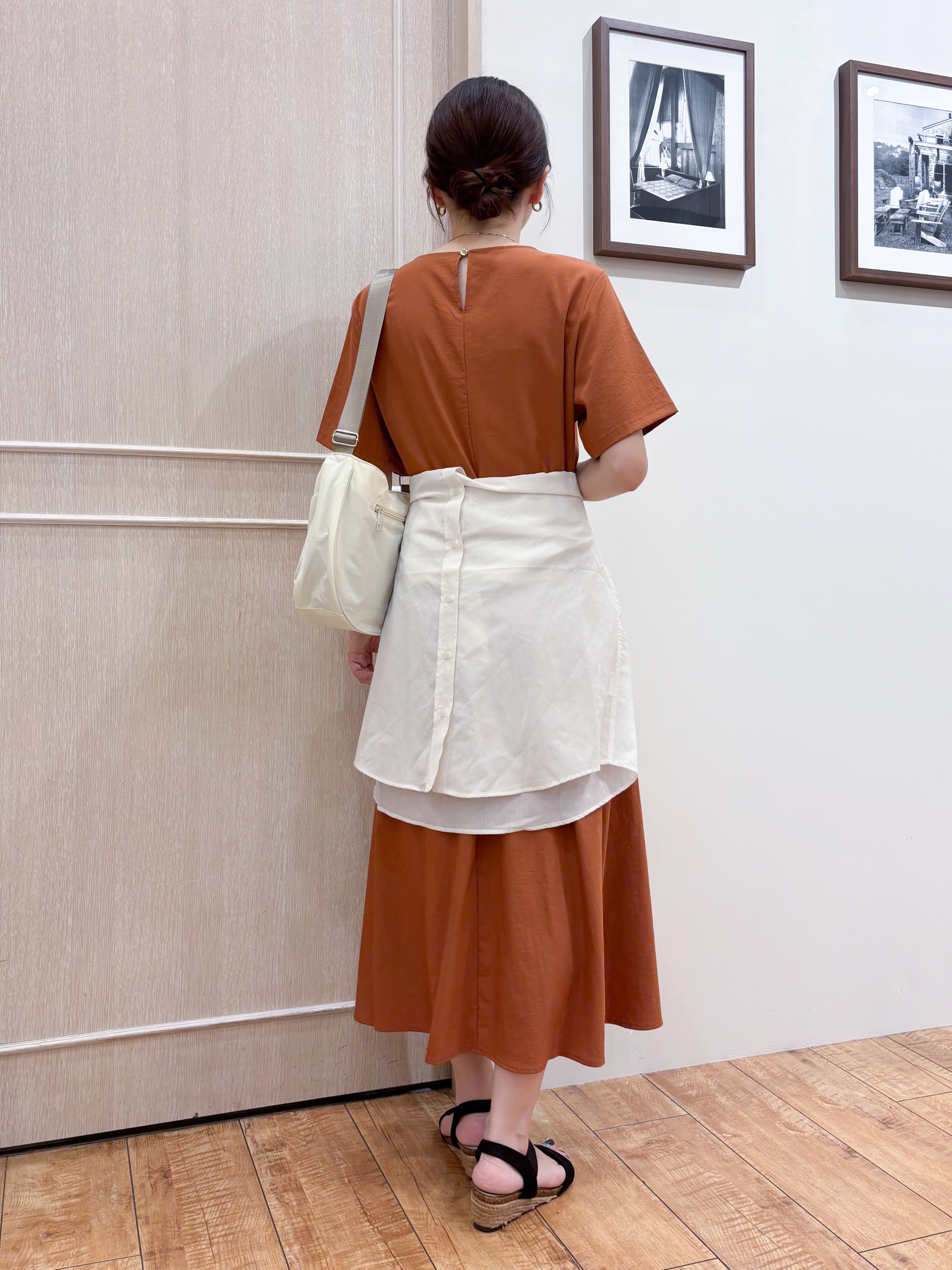なみさんの「SHOO･LA･RUE｜【通気性〇/S-LL/洗濯機可】羽織にも使いやすい きちんとベーシックシャツ」を使ったコーディネート