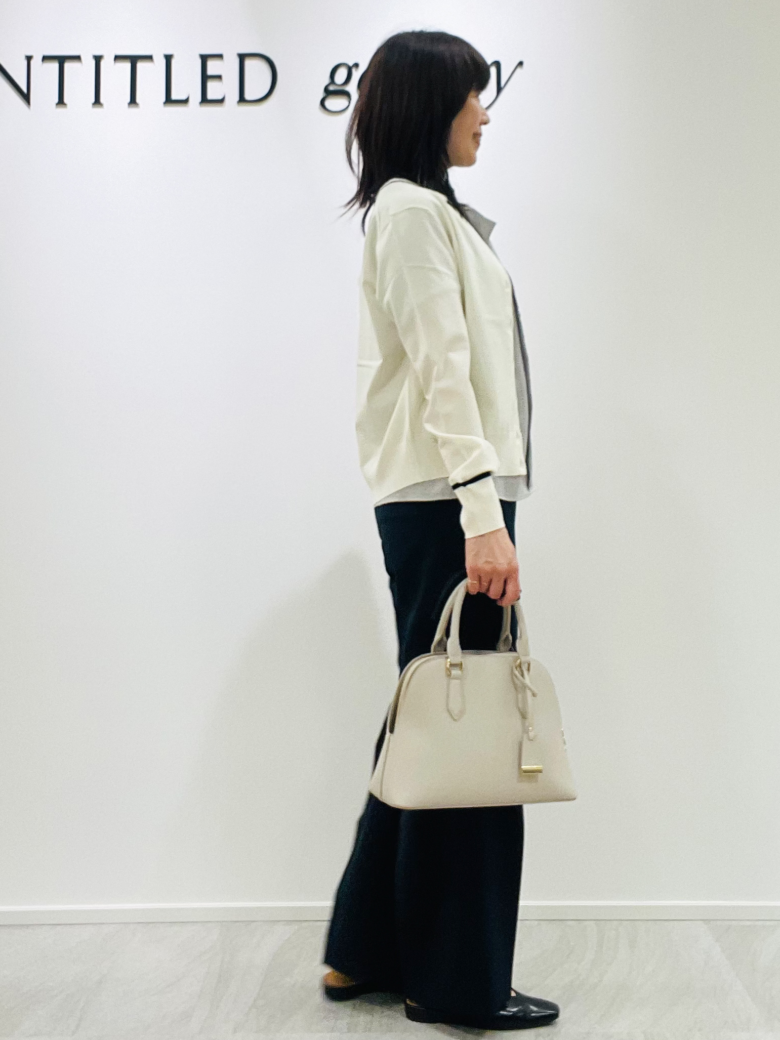 めいさんの「UNTITLED｜【アンサンブル可能/秋羽織り】コンパクトニットカーディガン」を使ったコーディネート