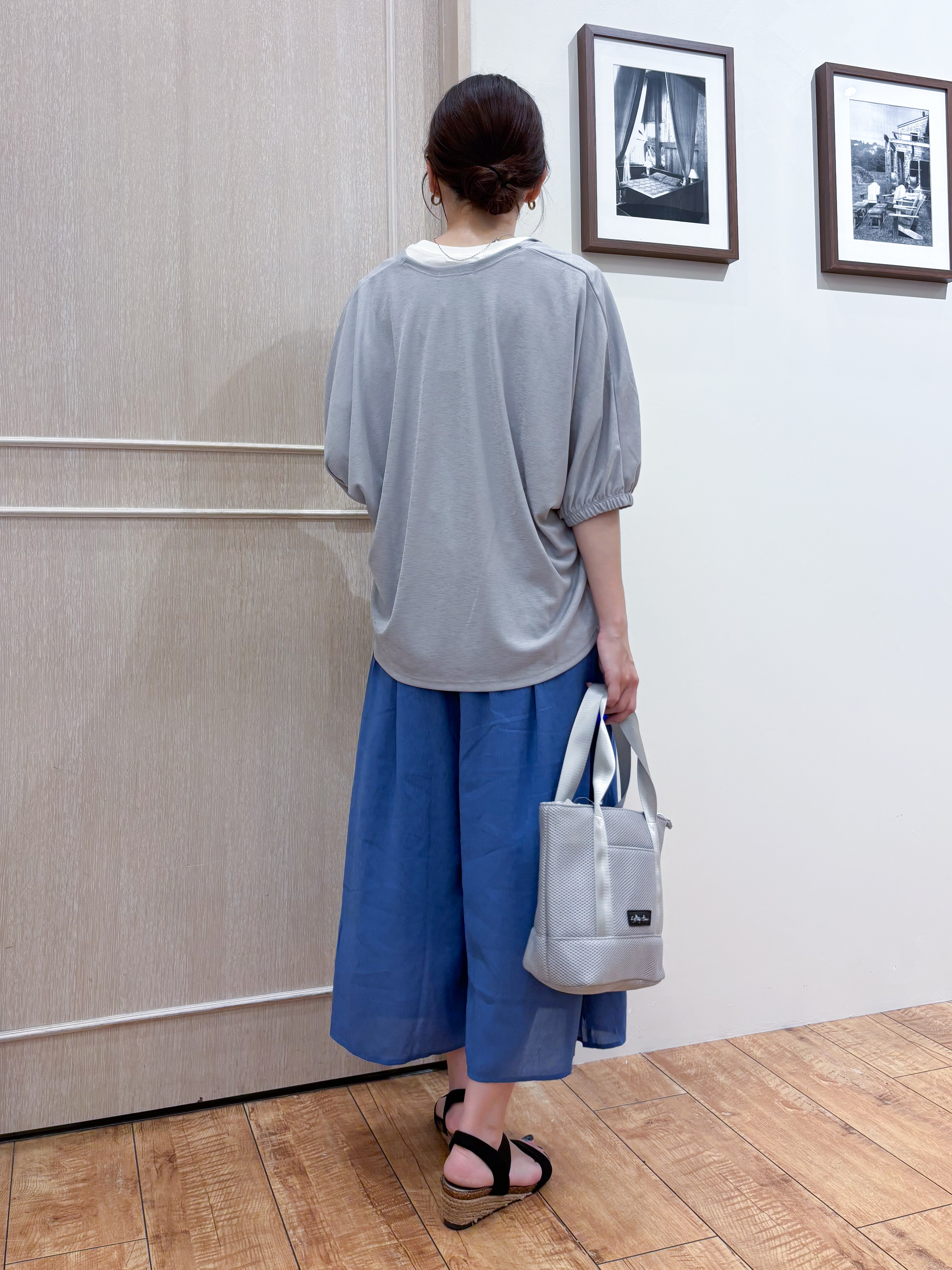なみさんの「SHOO･LA･RUE｜【UV/体型カバー】冷房や朝晩の冷え込み対策にも さらとろ5分袖カーディガン」を使ったコーディネート