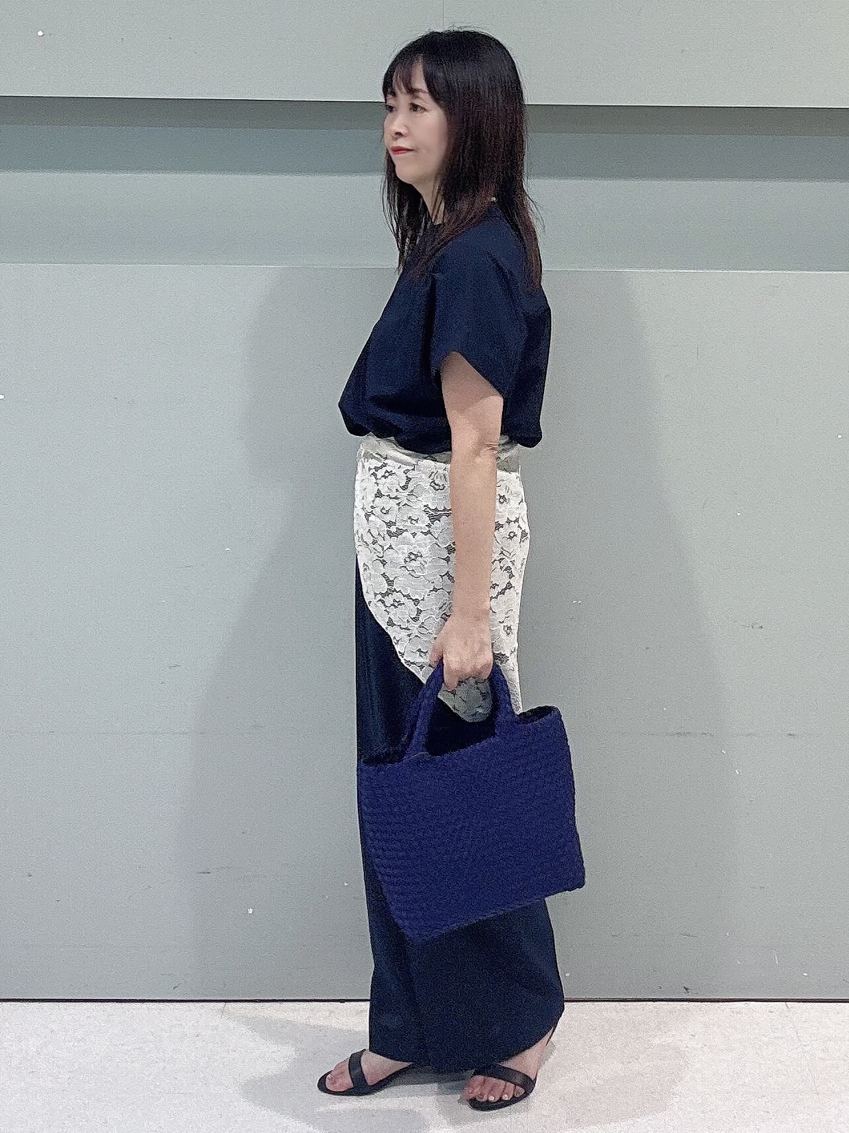 makiさんの「UNTITLED｜【セットアップ可/UVカット】エアリークールブラウス」を使ったコーディネート