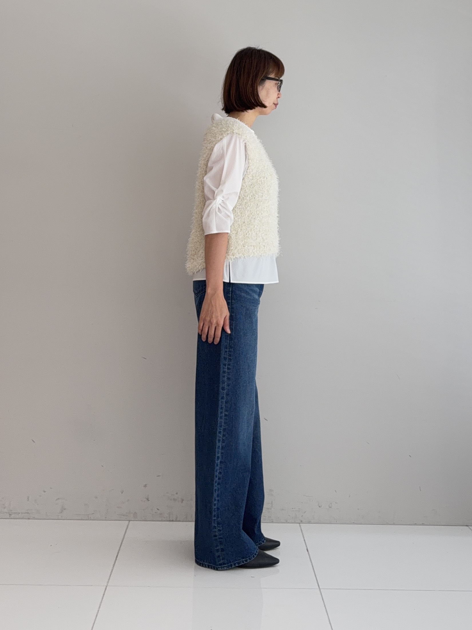 murayamaさんの「INDIVI｜【洗える／UVケア】ねじり袖サッカートップス」を使ったコーディネート