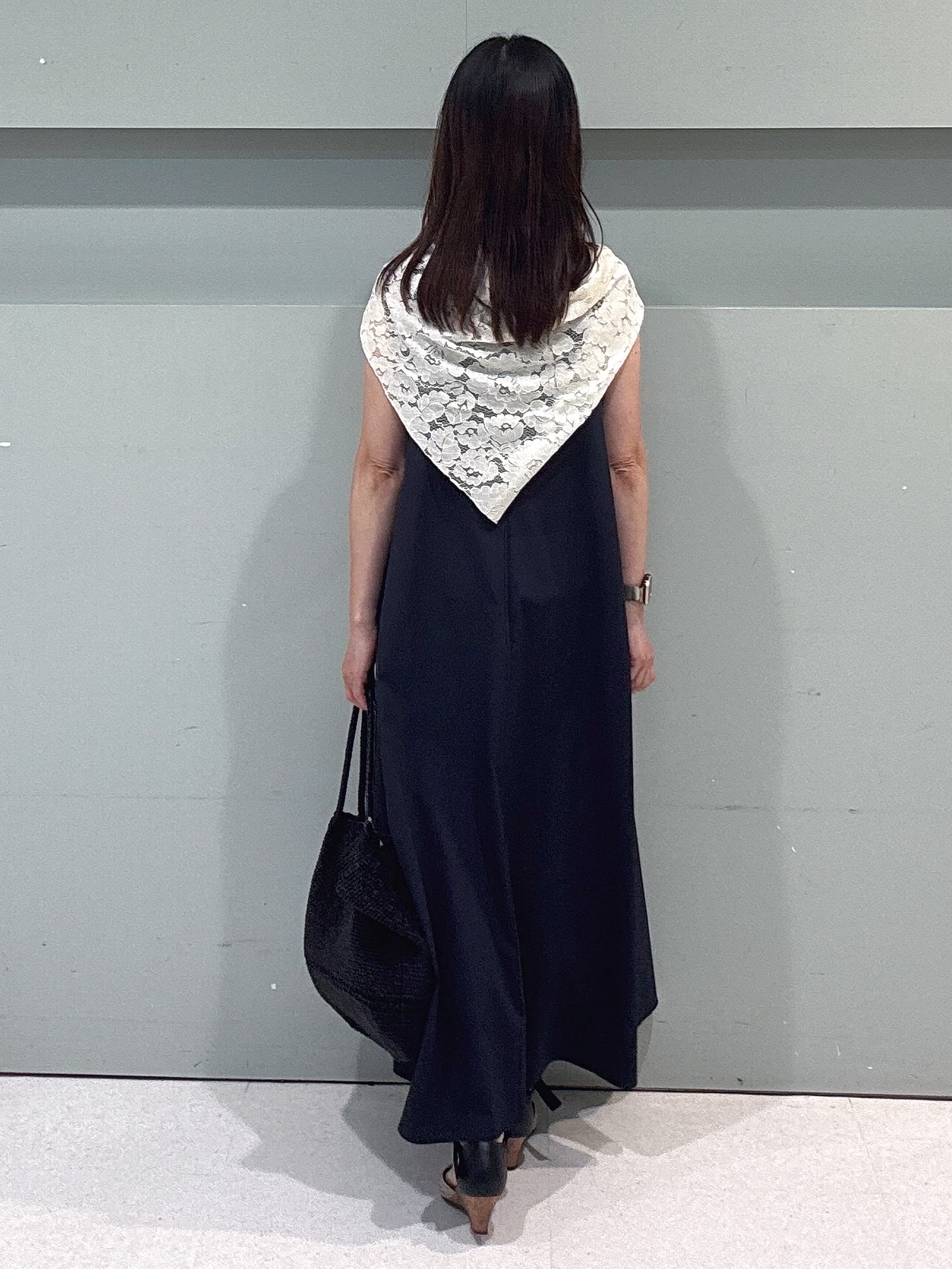 makiさんの「UNTITLED｜【残暑も快適/接触冷感/UVカット/吸水速乾】Aラインロングワンピース」を使ったコーディネート
