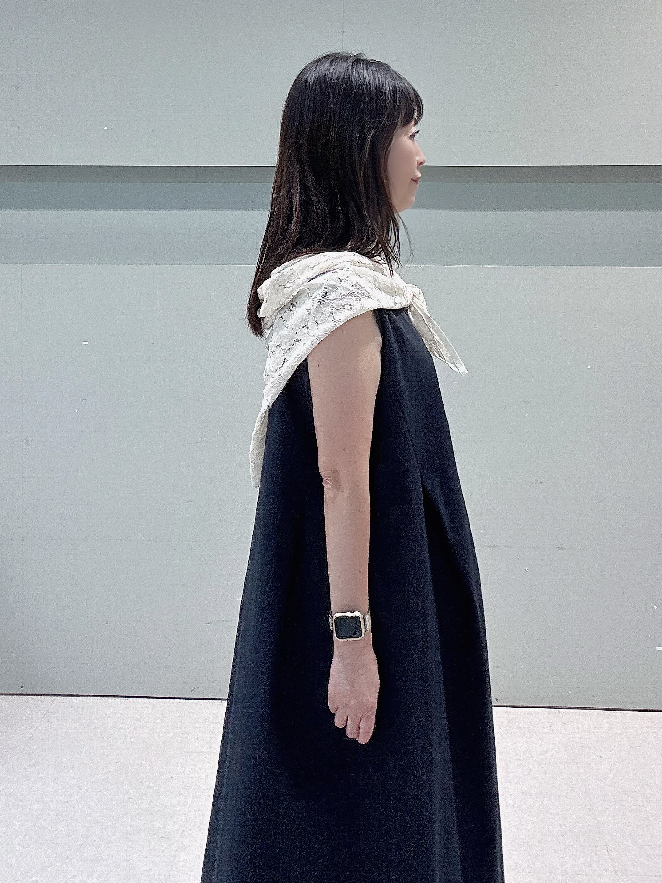 makiさんの「UNTITLED｜【残暑も快適/接触冷感/UVカット/吸水速乾】Aラインロングワンピース」を使ったコーディネート
