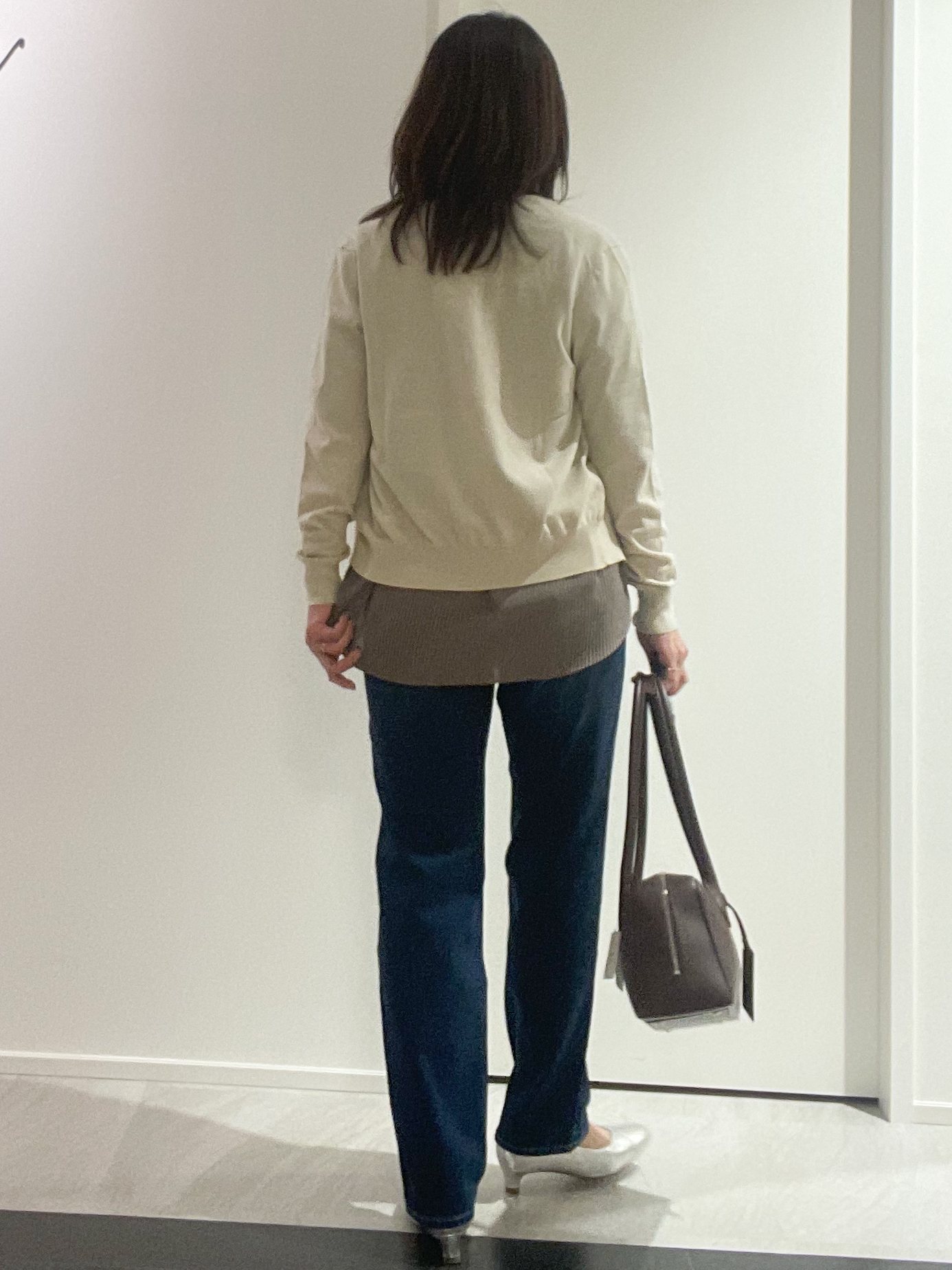 めいさんの「UNTITLED｜◆【9色展開/アンサンブル可】コットンクルーネックカーディガン」を使ったコーディネート