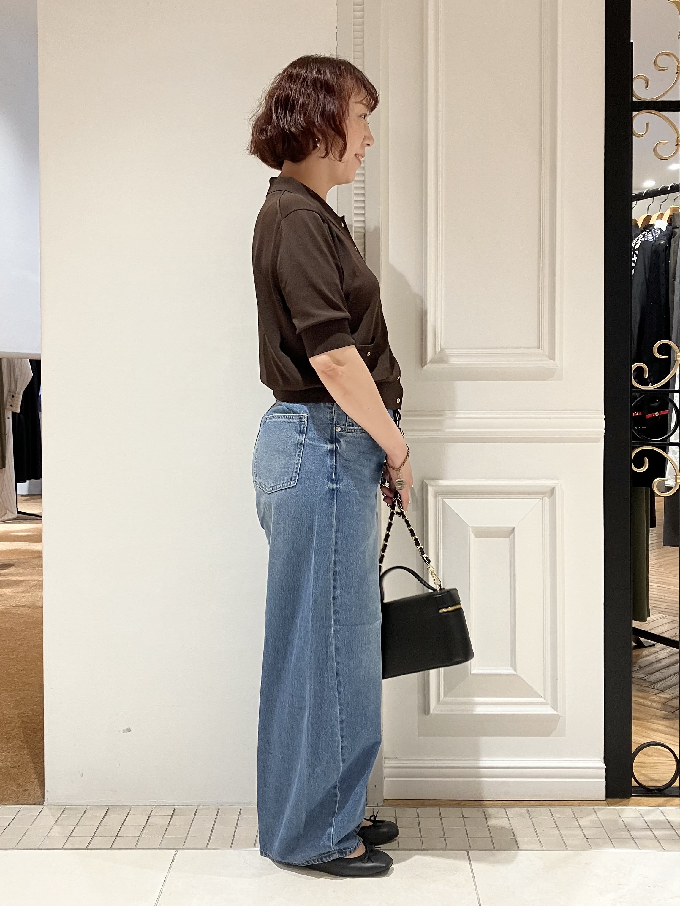TAJIさんの「DRESSTERIOR｜【接触冷感／UVカット】クールタッチ シャツカーディガン」を使ったコーディネート