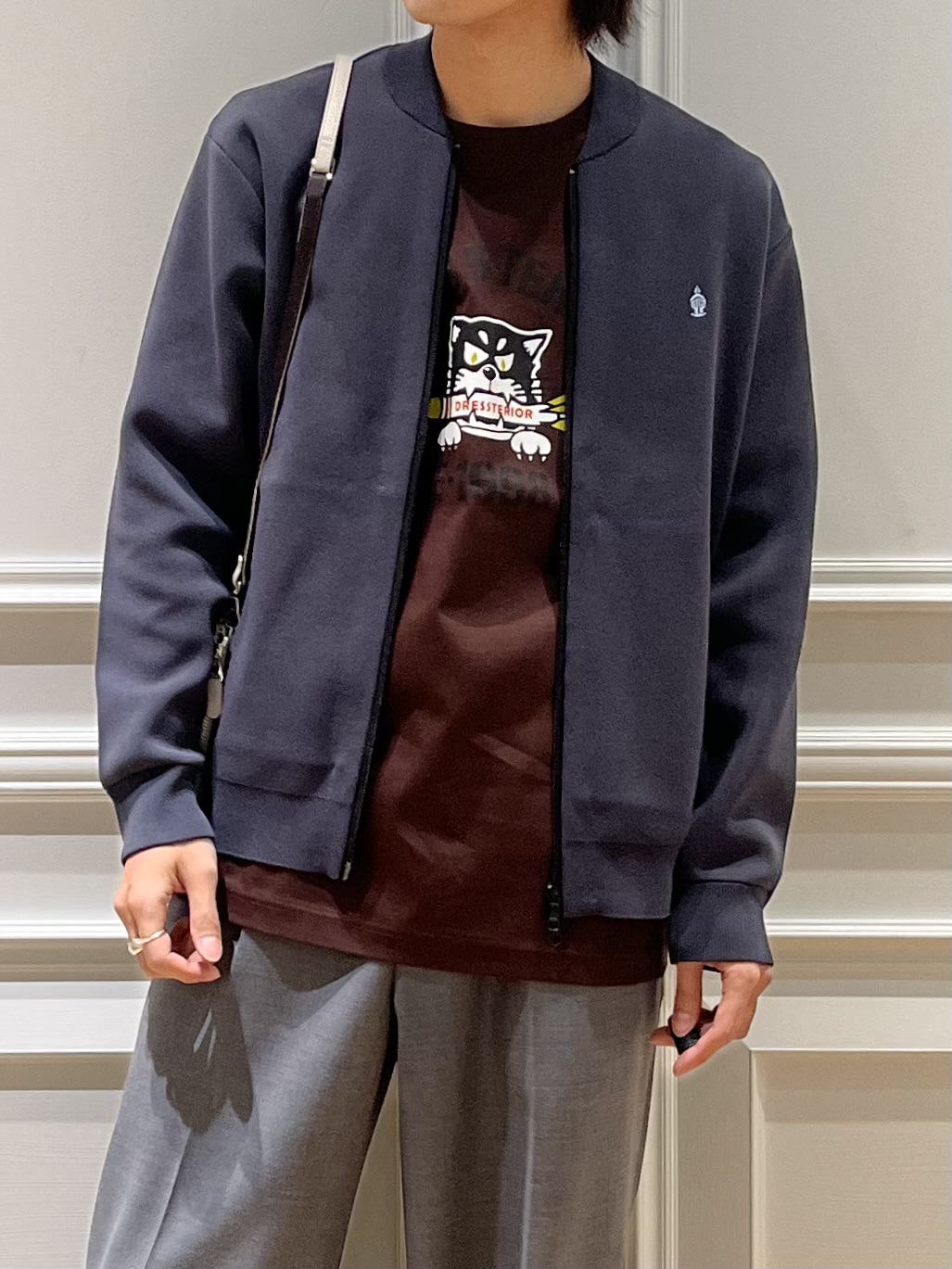 Watanabeさんの「DRESSTERIOR｜【接触冷感／抗菌防臭／消臭】ICE CLEAR COTTON ミサイルキャットTシャツ」を使ったコーディネート