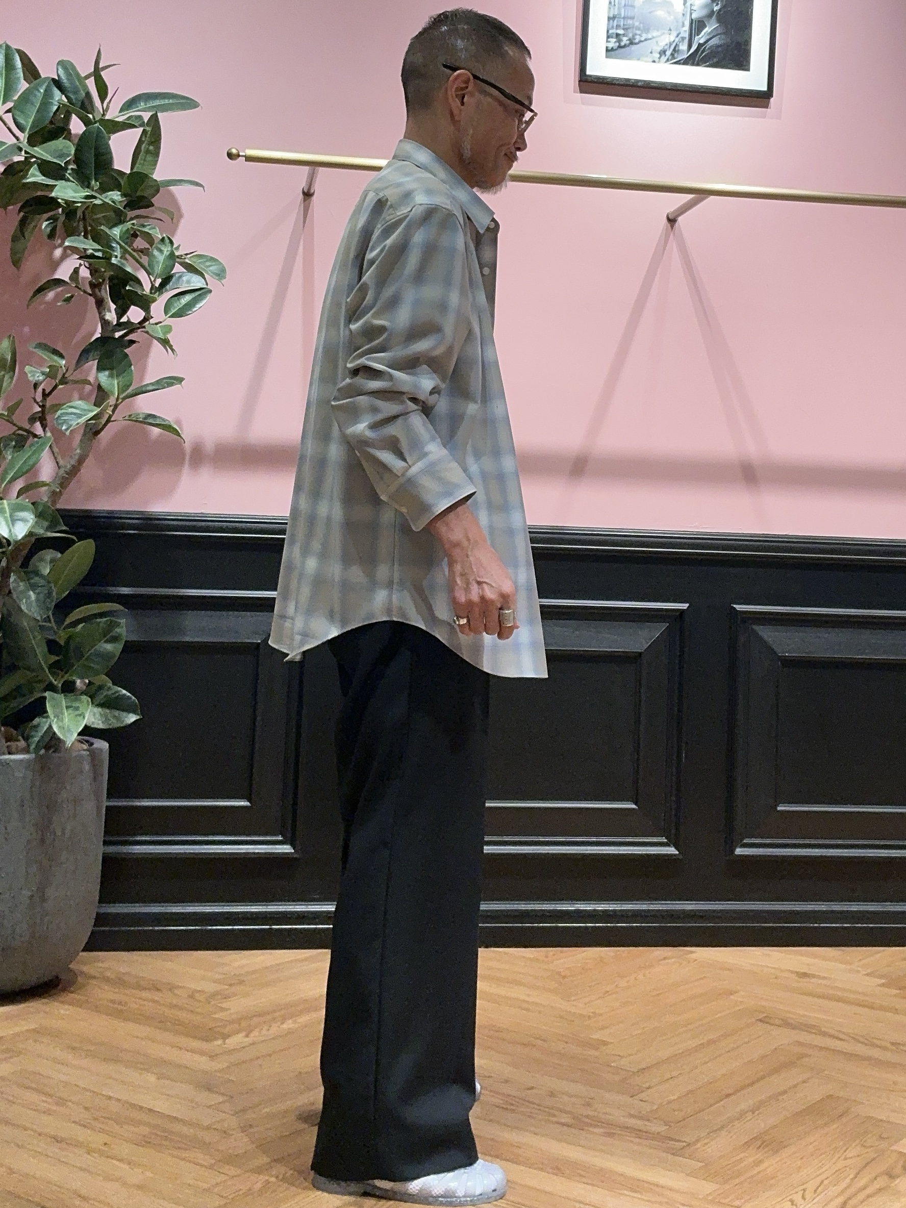 torigoeさんの「DRESSTERIOR｜【日本製】オンブレーチェックシャツ」を使ったコーディネート