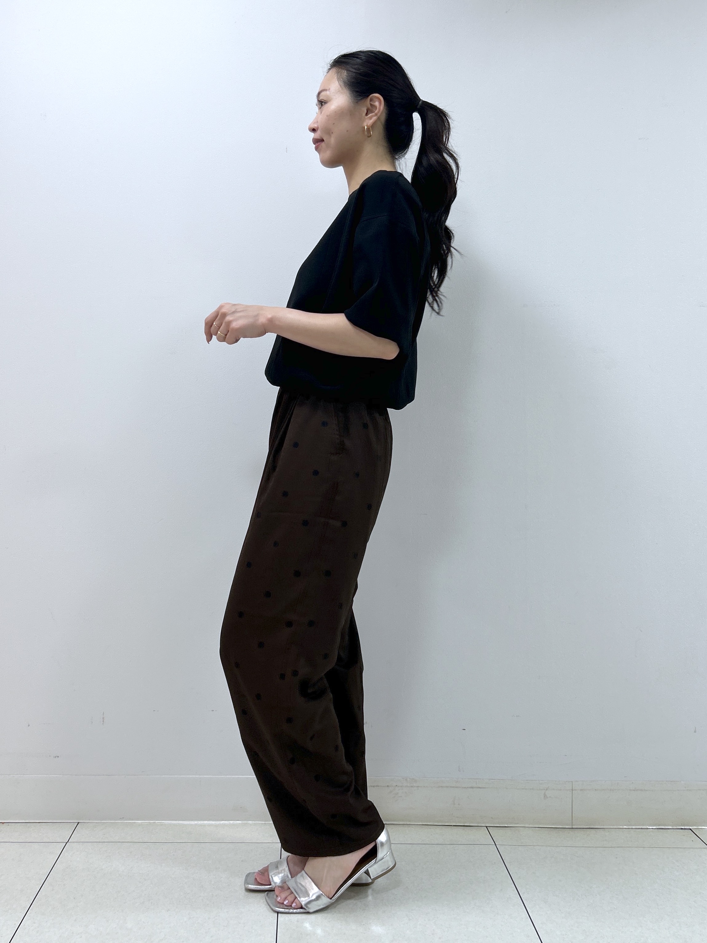 Kaiさんの「Dessin｜【UVカット/洗濯機OK】6分袖配色ニット」を使ったコーディネート