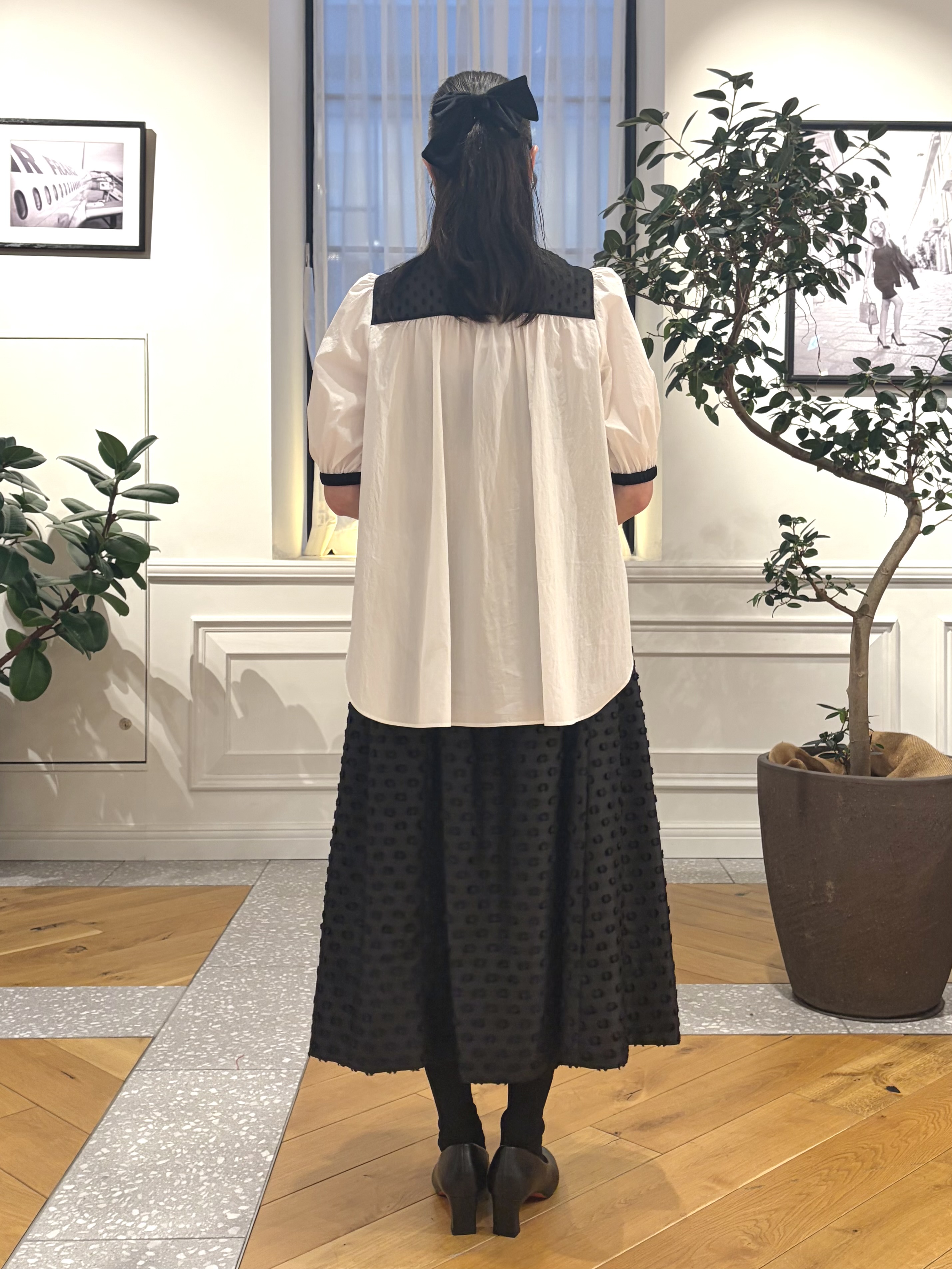 pupiさんの「DRESSTERIOR｜【着映え】ブザム チュニックブラウス」を使ったコーディネート