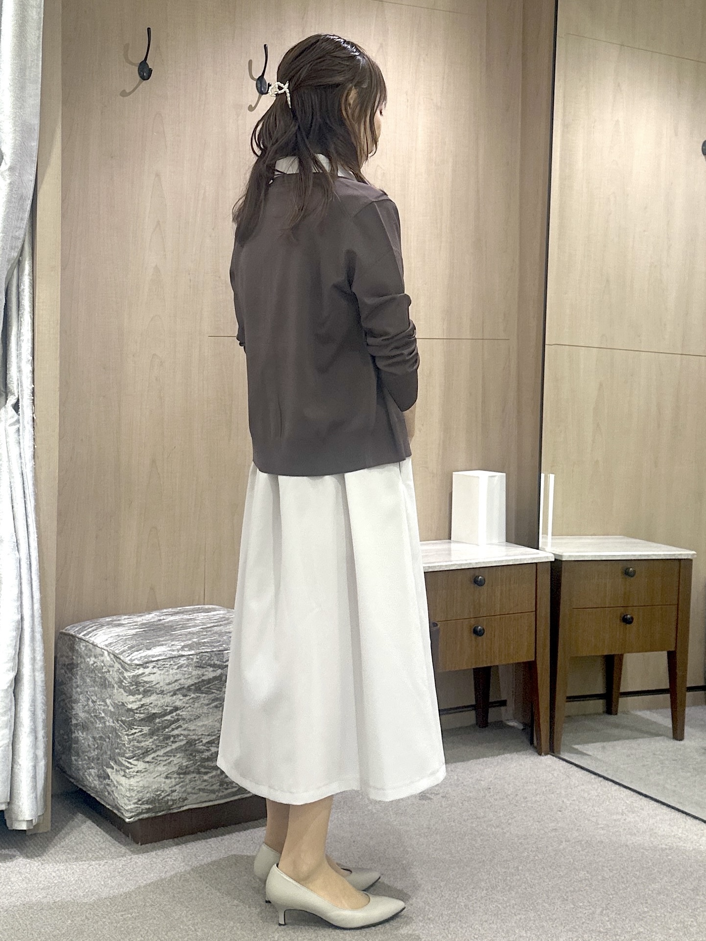 Miwaさんの「UNTITLED｜【残暑も快適/UVカット/接触冷感】エアリークールワンピース」を使ったコーディネート