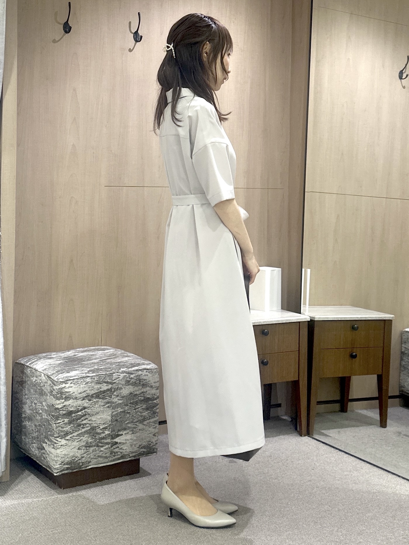 Miwaさんの「UNTITLED｜【残暑も快適/UVカット/接触冷感】エアリークールワンピース」を使ったコーディネート