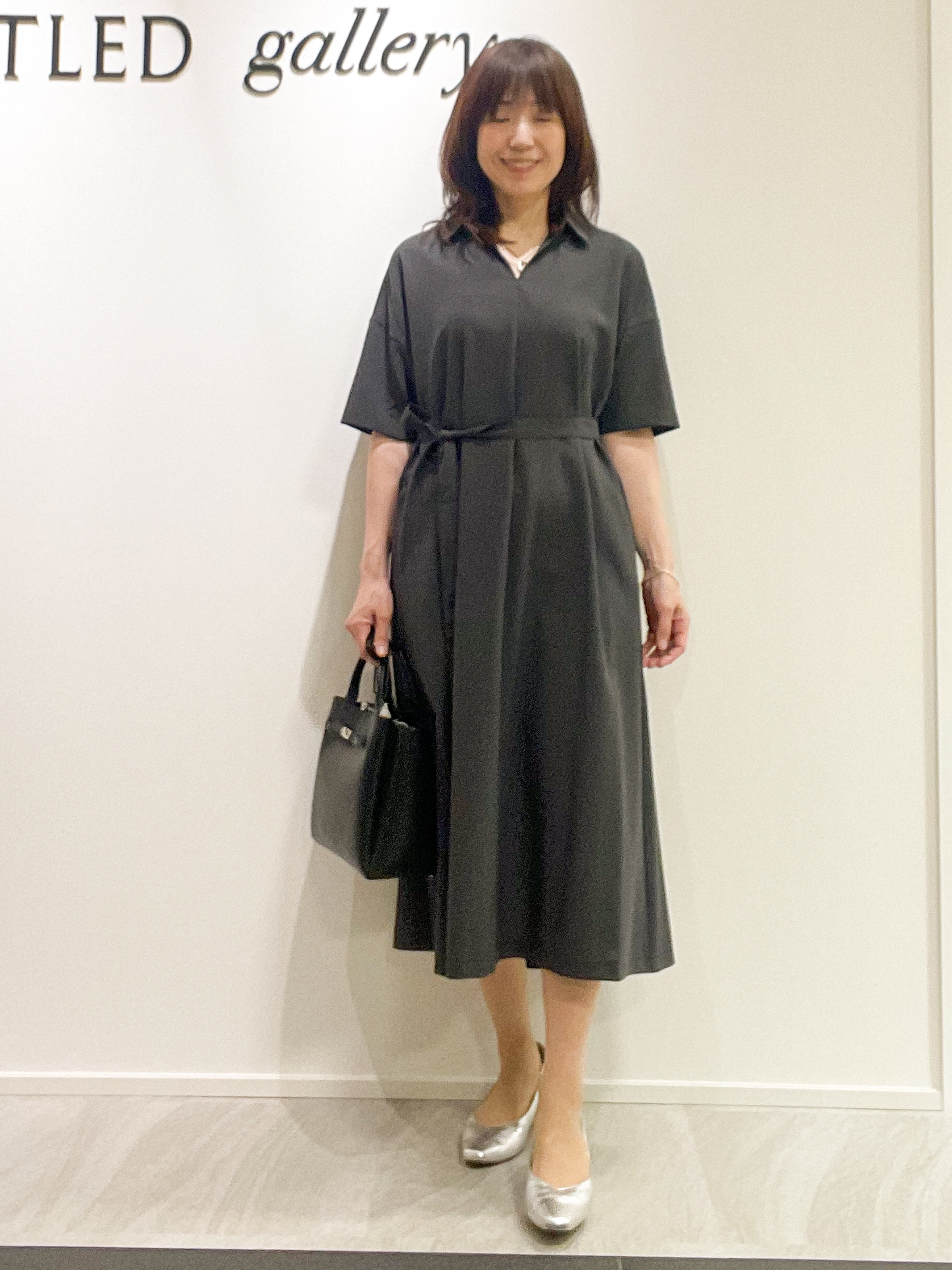 めいさんの「UNTITLED｜【初秋も活躍/UVカット/接触冷感】エアリークールワンピース」を使ったコーディネート