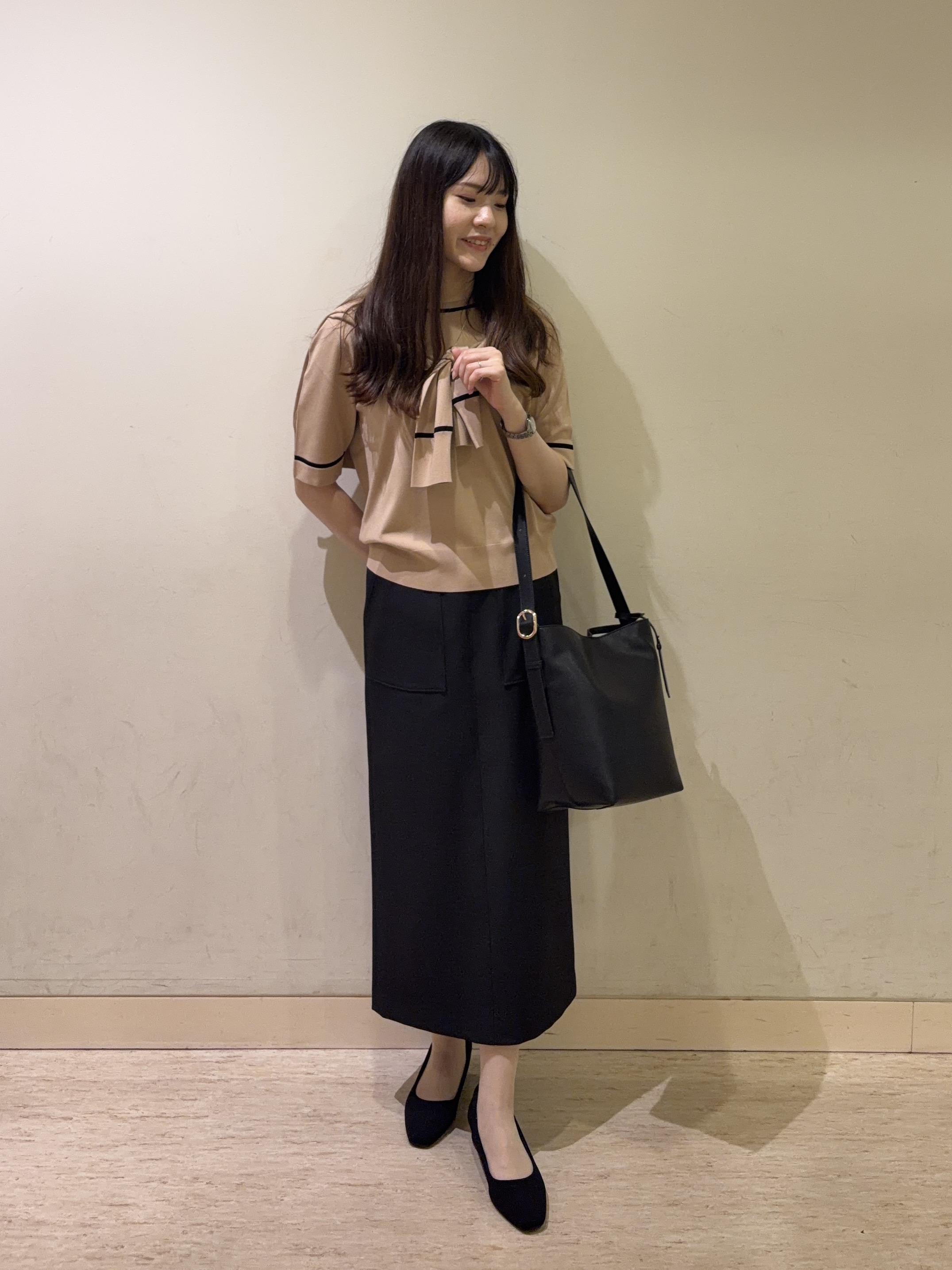 mayuさんの「UNTITLED｜【アンサンブル可能/秋羽織り】コンパクトニットカーディガン」を使ったコーディネート