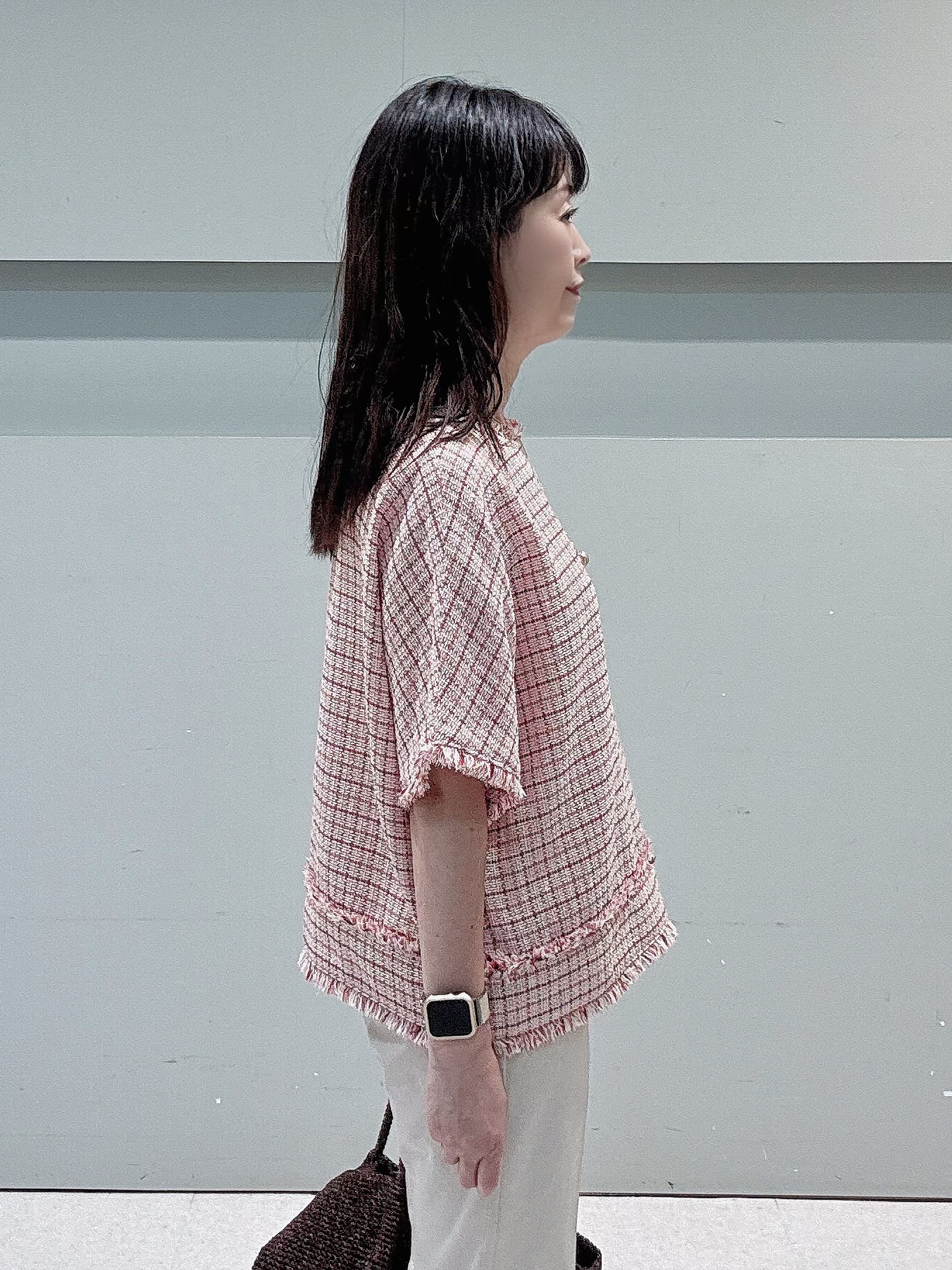 makiさんの「UNTITLED｜◆ファンシーツイードブラウス」を使ったコーディネート