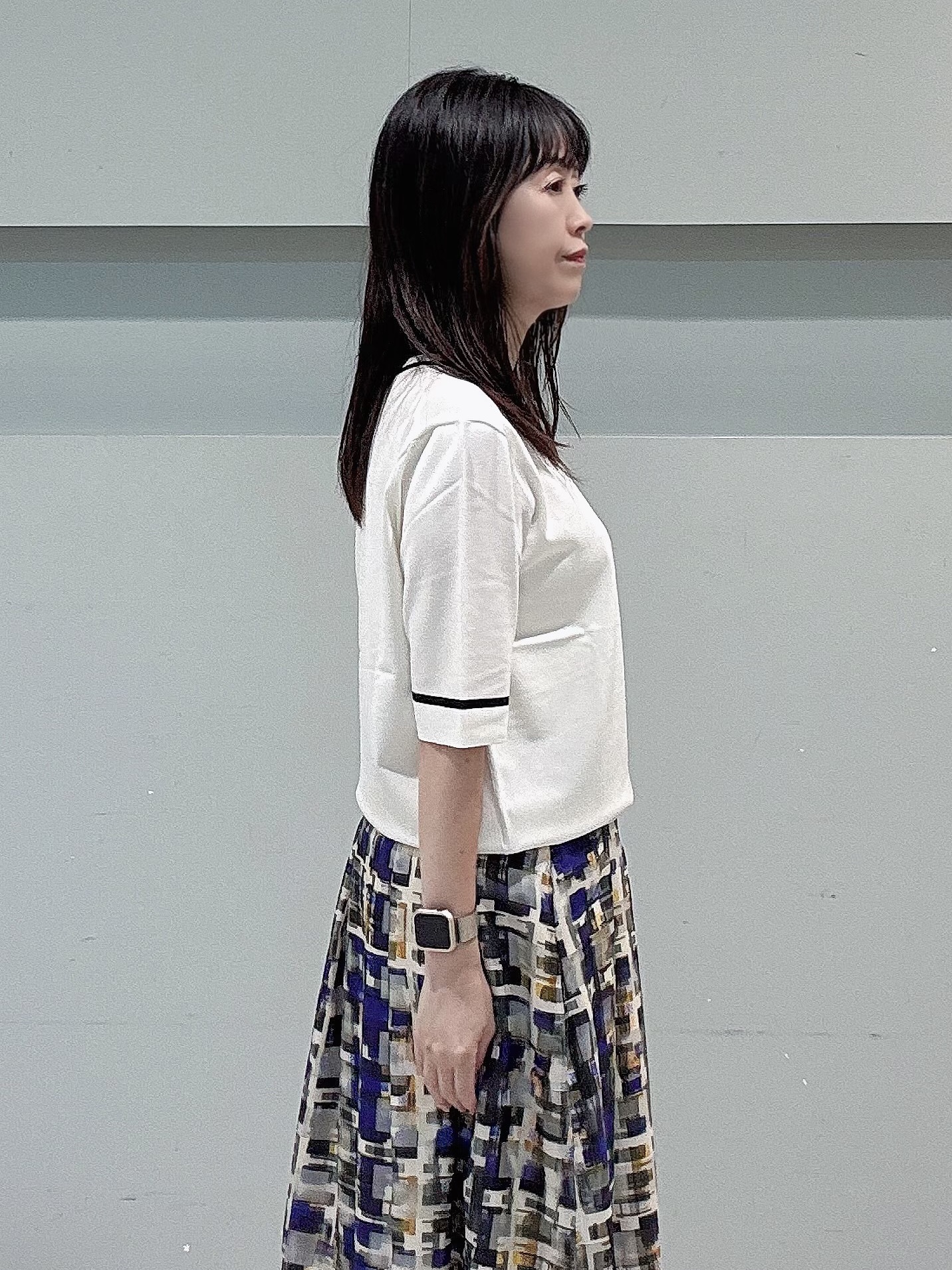 makiさんの「UNTITLED｜【アンサンブル可能/秋羽織り】コンパクトニットカーディガン」を使ったコーディネート
