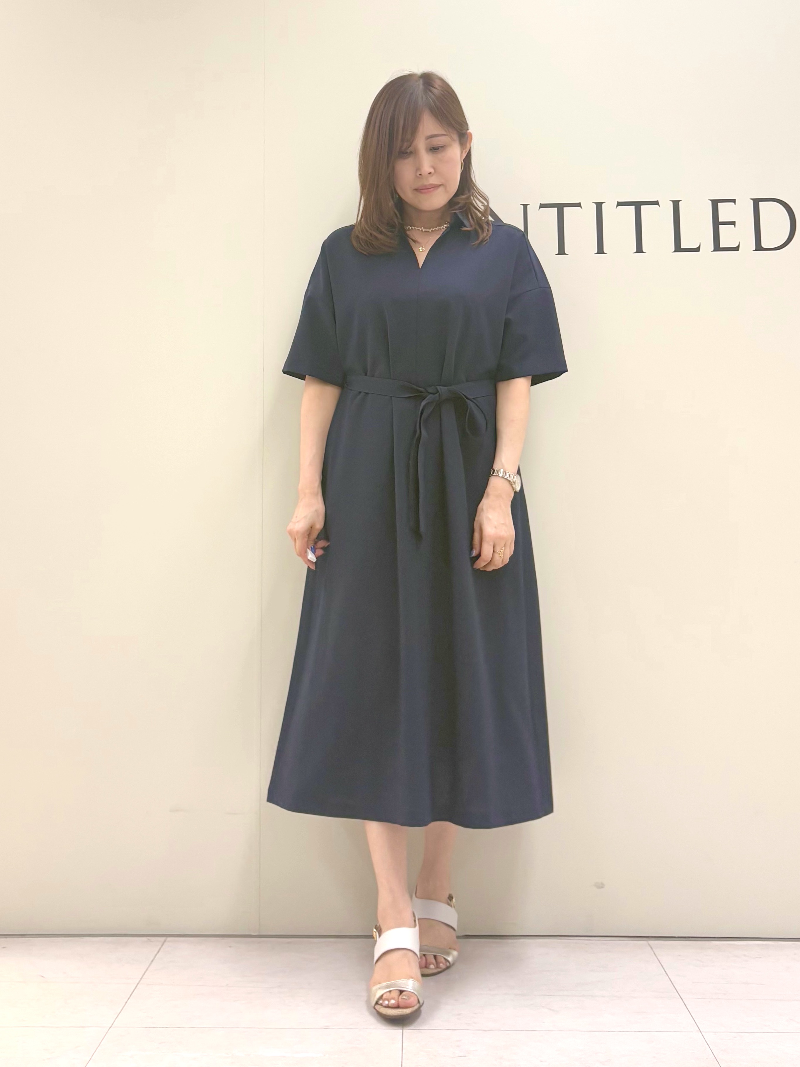 Sakaiさんの「UNTITLED｜【初秋も活躍/UVカット/接触冷感】エアリークールワンピース」を使ったコーディネート