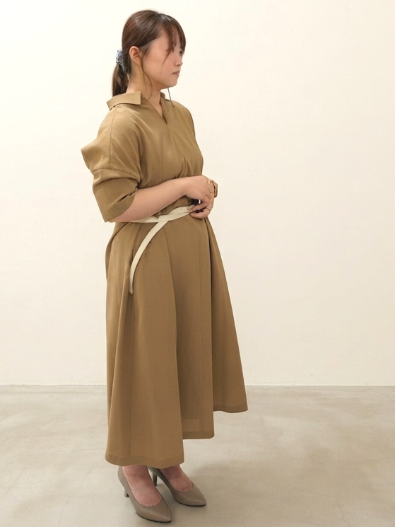 タマさんの「UNTITLED｜【初秋も活躍/UVカット/接触冷感】エアリークールワンピース」を使ったコーディネート