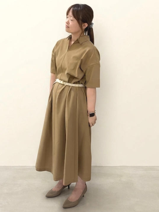 タマさんの「UNTITLED｜【初秋も活躍/UVカット/接触冷感】エアリークールワンピース」を使ったコーディネート