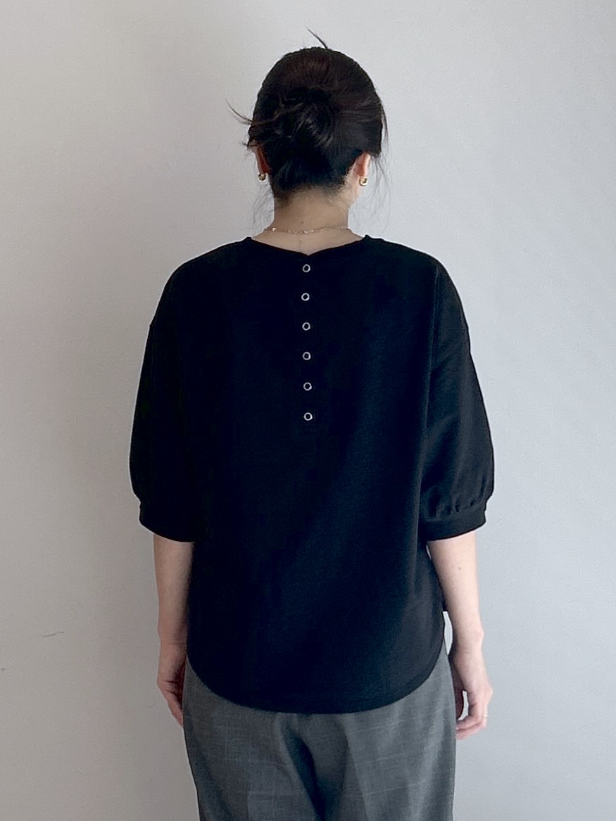 Kaiさんの「Dessin｜【高レビュー/洗える/XS-L】バックヘンリーミニ裏毛 5分袖」を使ったコーディネート